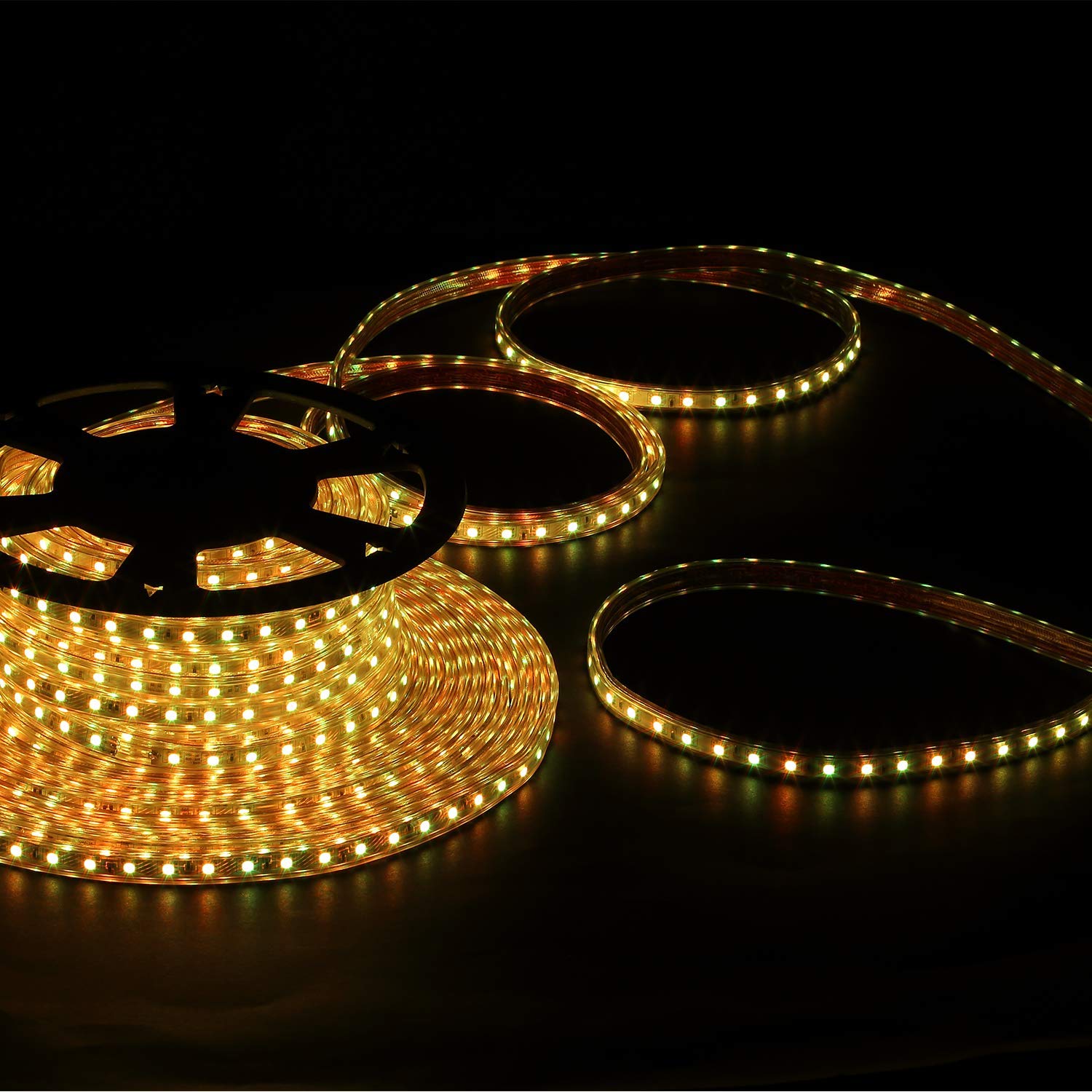 Waterproof LED Strip Lights 150FT - UL Certified, Color Changing RGB with Remote, Indoor/Outdoor Use for Home, Party, Christmas, and Landscape Lighting