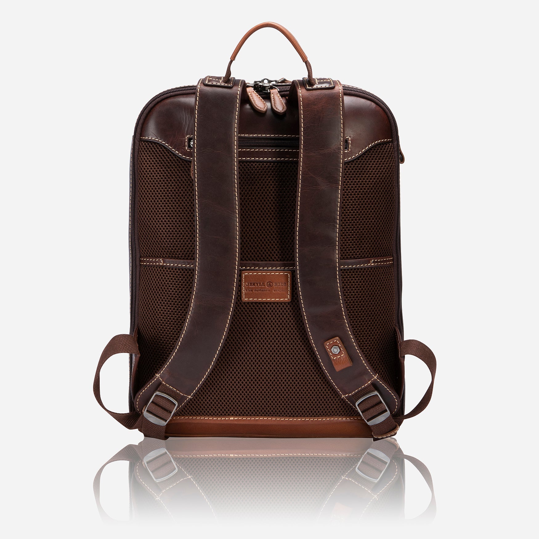 Jekyll & Hide Soho Double Compartment Backpack 41cm - Stylish Two-Tone Design for Work, Travel & School | Durable Laptop Bag for Men & Women