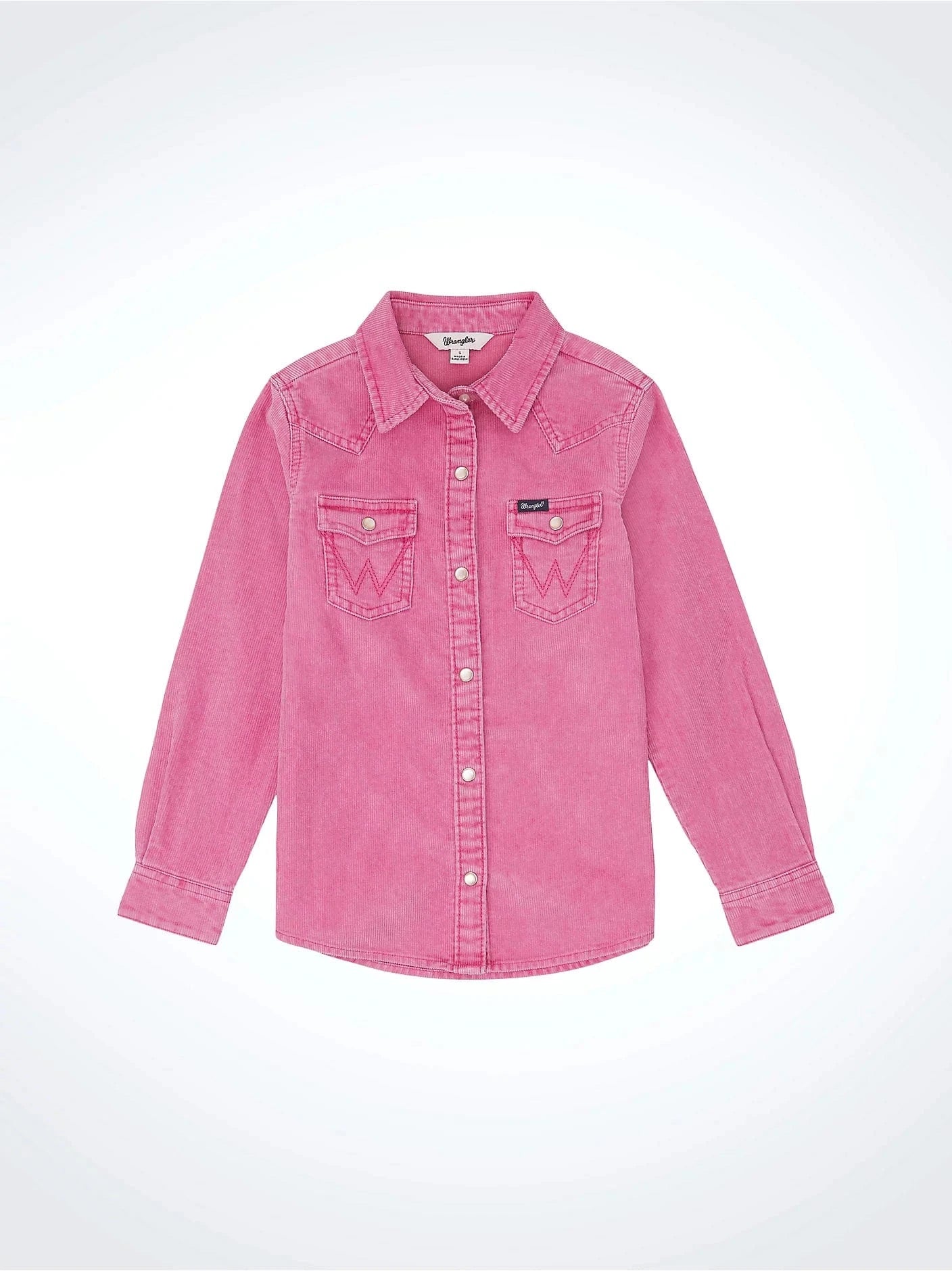 Girl's Pink Corduroy Western Snap Shirt - Stylish Cowgirl Top for Girls - Perfect for Rodeo, Western Parties & Casual Wear