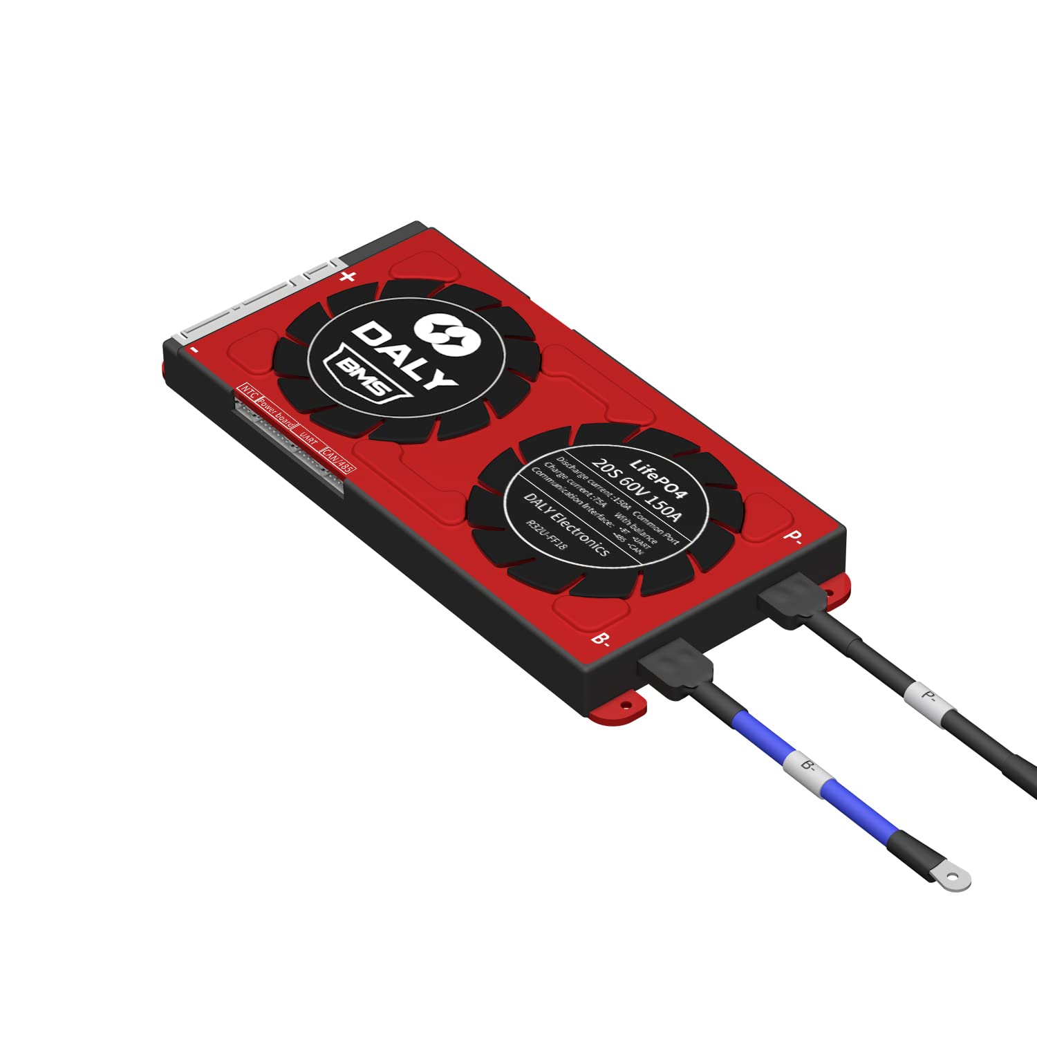 DALY Smart BMS LiFePo4 20S 60V 150A Battery Management System with UART/CAN/485/Bluetooth - PCB Module for 18650 Battery Packs - Perfect for Solar Energy Storage, Electric Vehicles & DIY Power Systems