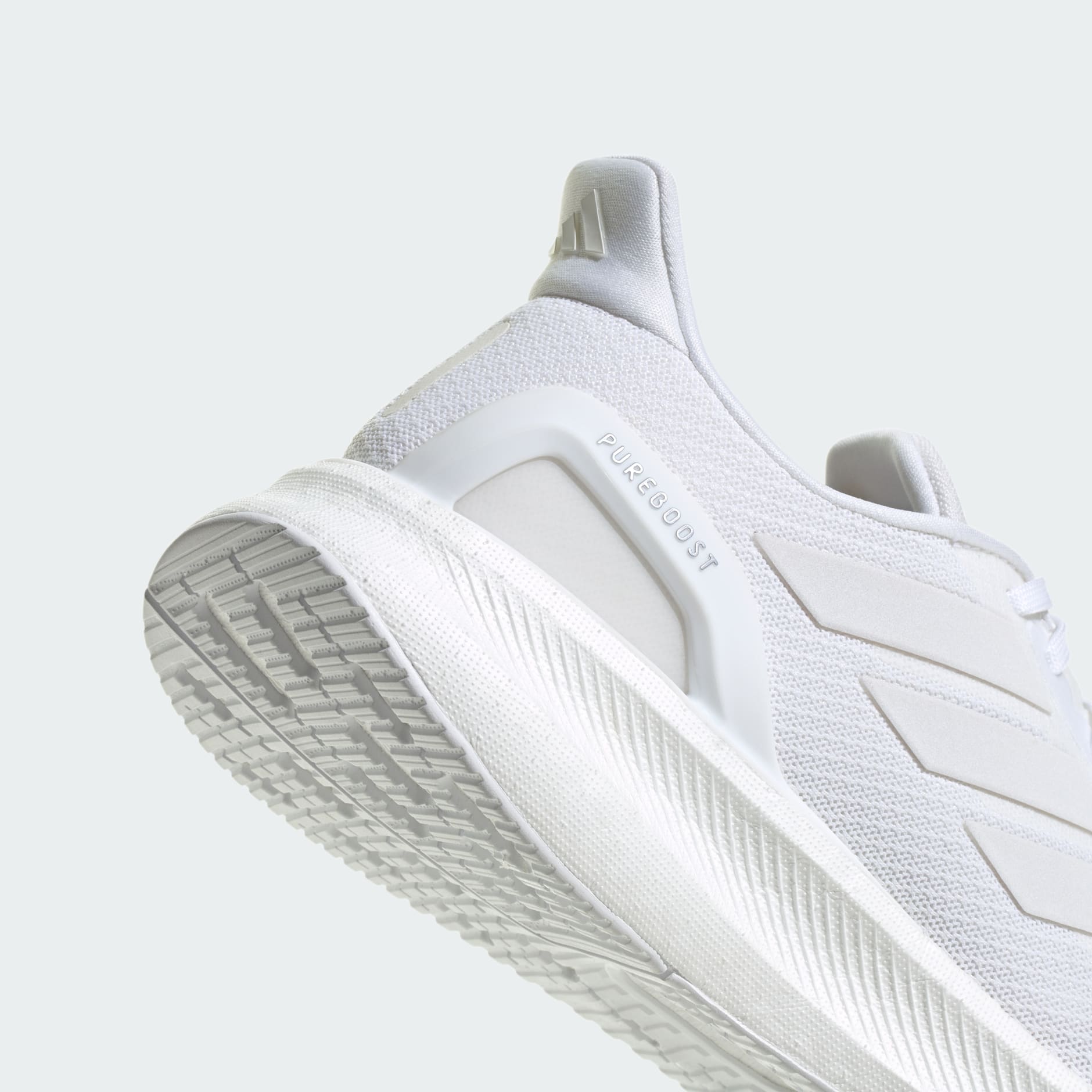 Adidas Men's Pureboost 5 Running Shoes - White/Silver - Lightweight & Cushioned for Comfort - Perfect for Jogging, Gym Workouts & Daily Wear
