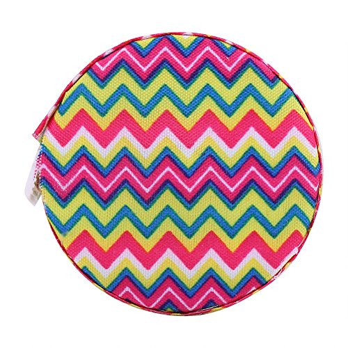 1pc Accurate Tape Measure for Body Fitness, Tailoring & Sewing - Pink Ripple Design | Perfect for Dieting, Crafting & Cloth Measurements | Home & Professional Use