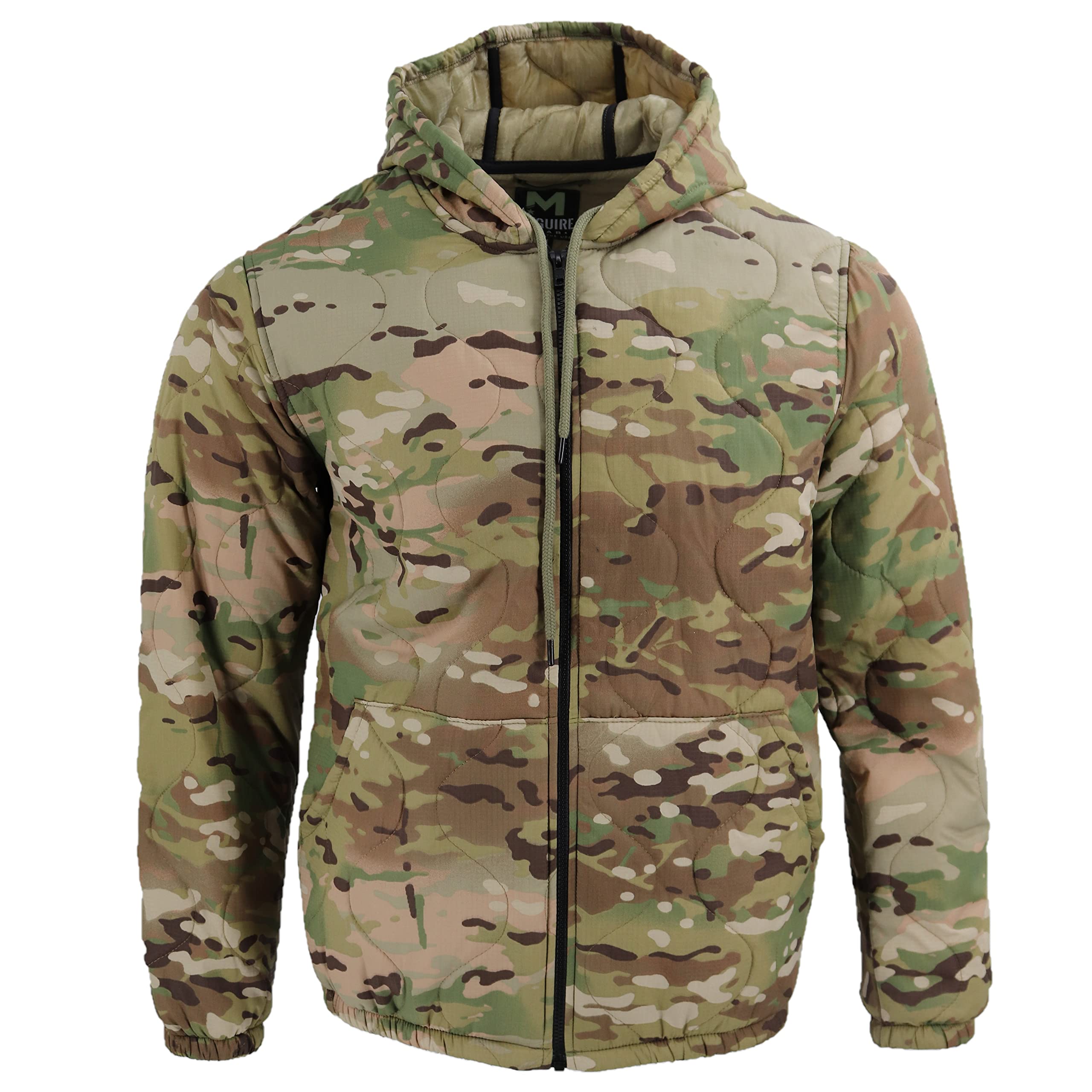MCGUIRE GEAR Ultra Lightweight Summer Woobie Hoodie - Nylon Ripstop Shell - Made in USA - Perfect for Outdoor Adventures, Hiking & Casual Wear