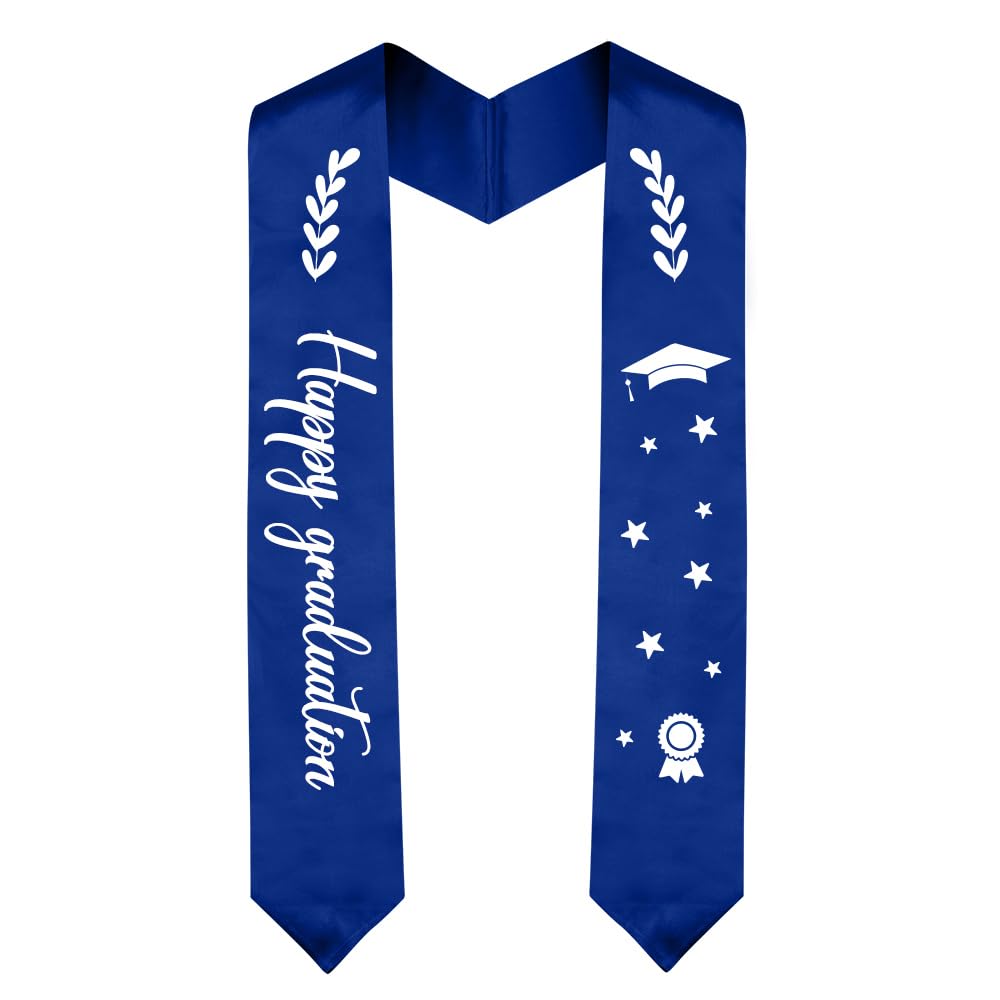 Unisex Adult Graduation Stole & Sash - Class of 2025 Honor Stole for Graduation Ceremony, Commencement & Academic Achievements