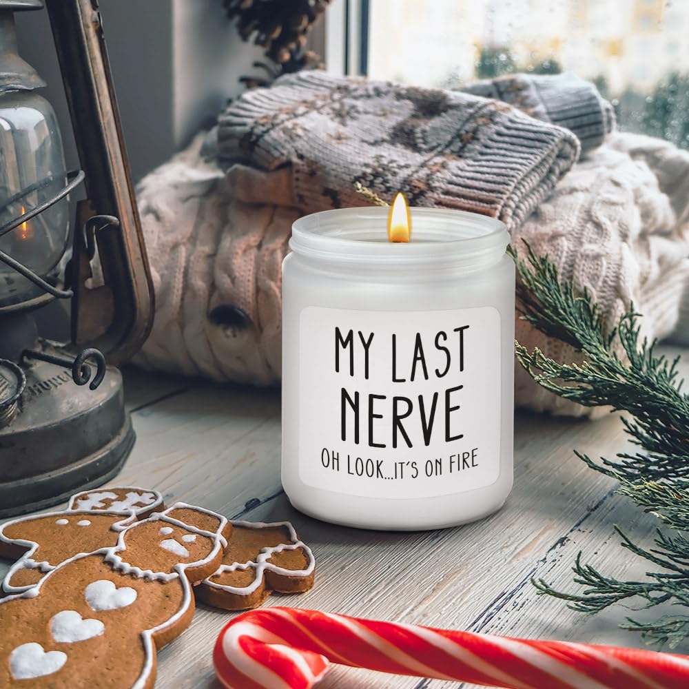 Scented Candles Gifts for Women - Funny Birthday, Christmas, Valentine's Day Presents for Her, Mom, BFF, Best Friends, Girlfriend, Sister (Vanilla) - Perfect for Relaxation, Aromatherapy, and Home Decor