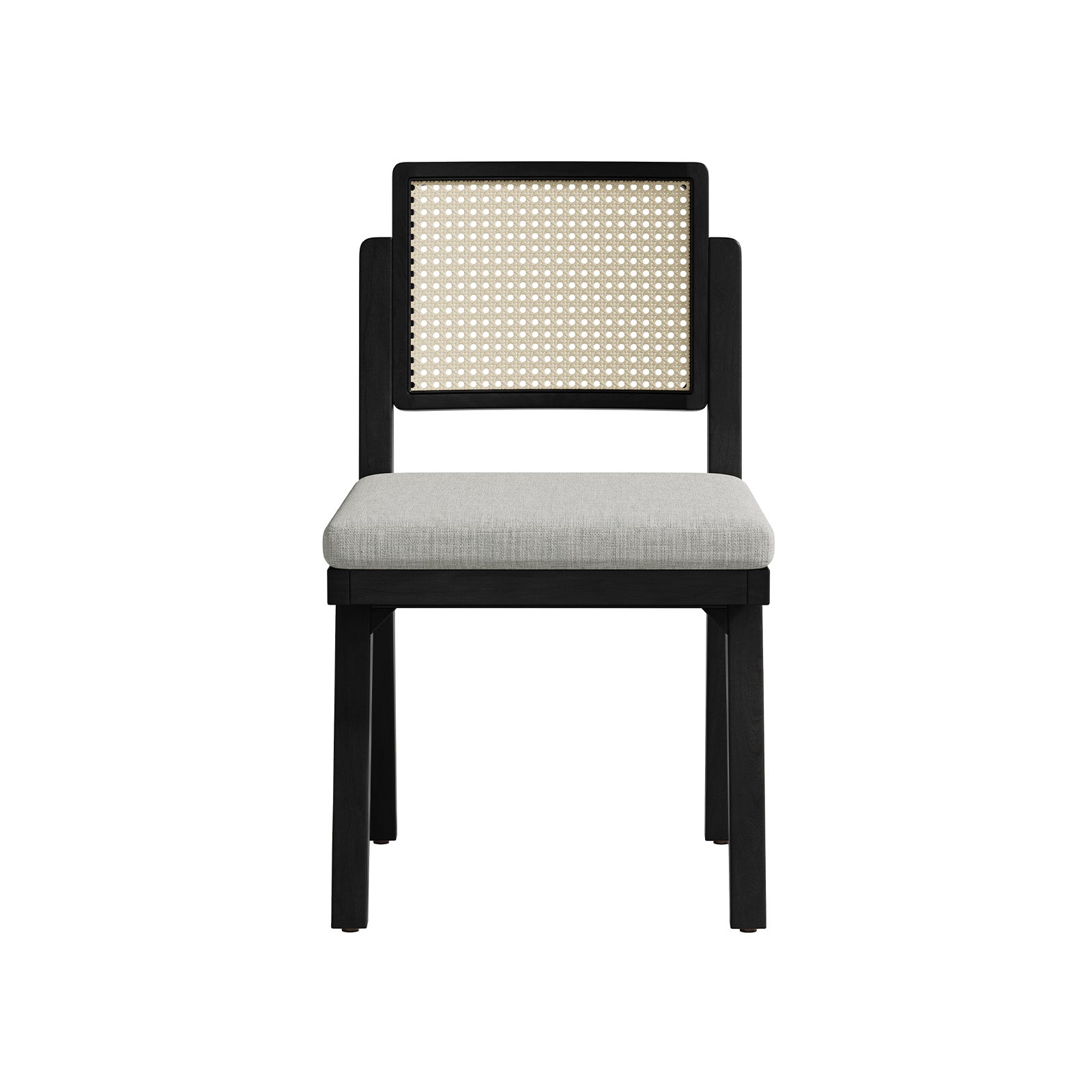 Elazar Modern Woven Rattan Dining Chair with Backrest - Indoor/Outdoor Use - Patio, Dining Room, Kitchen, Restaurant - Comfortable & Stylish Seating Solution