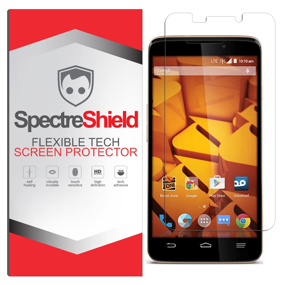Spectre Shield Screen Protector for ZTE Boost Max+ | Case Friendly | Flexible Full Coverage Clear TPU Film | Anti-Scratch & Bubble-Free | Perfect for Work, Travel & Daily Protection