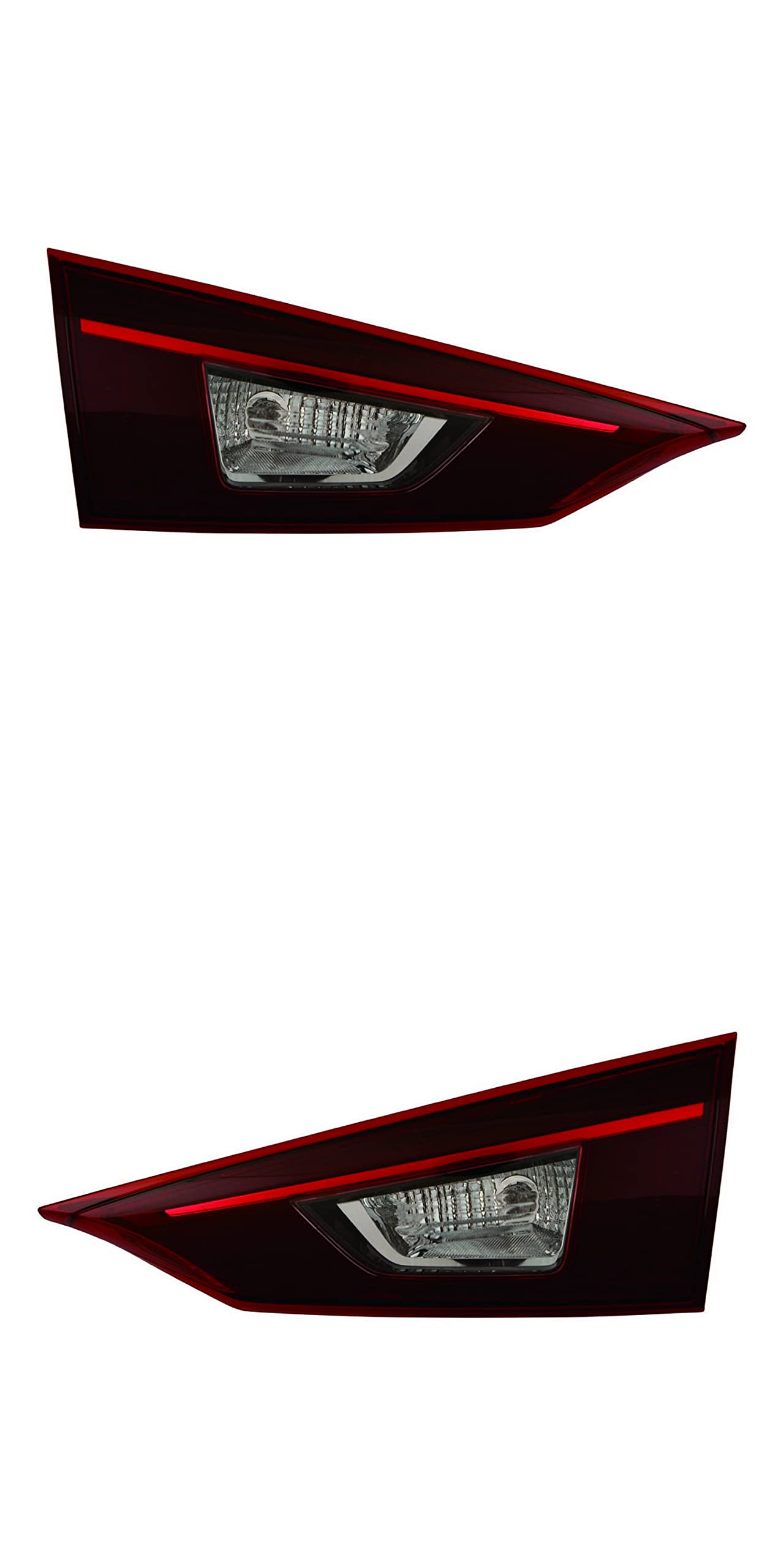 Compatible with Mazda 3 Sedan Inner Tail Lights Lamps Set (2014-2016) - Driver & Passenger Side - Replacement for Mexico Built Models - Enhance Nighttime Safety & Style