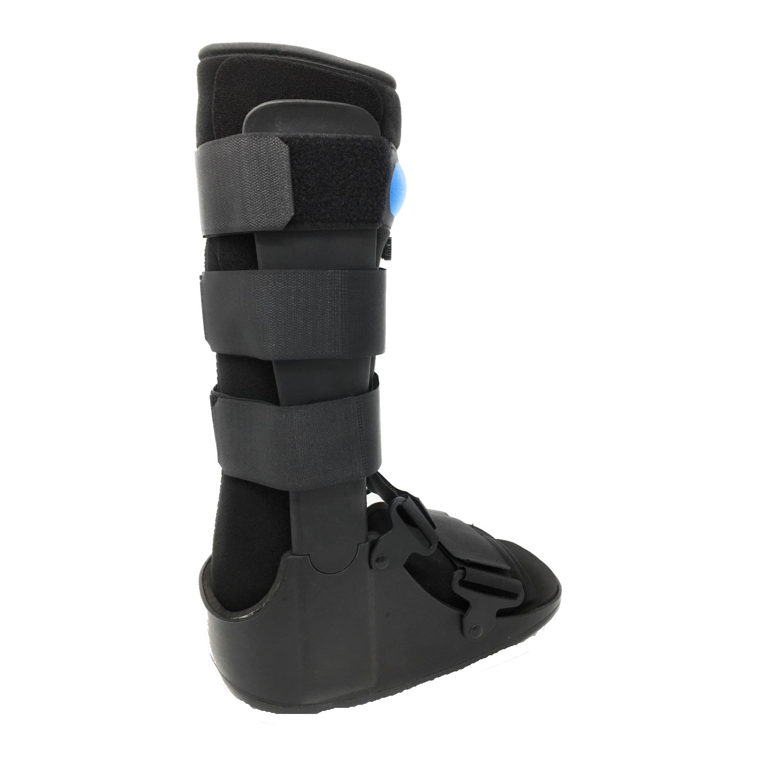 Premium OTC High Top Adjustable Air Cast Walker Boot for Ankle & Foot Injuries - Black, Deluxe Tall/X-Large - Ideal for Post-Surgery Recovery, Sprains & Fractures Support