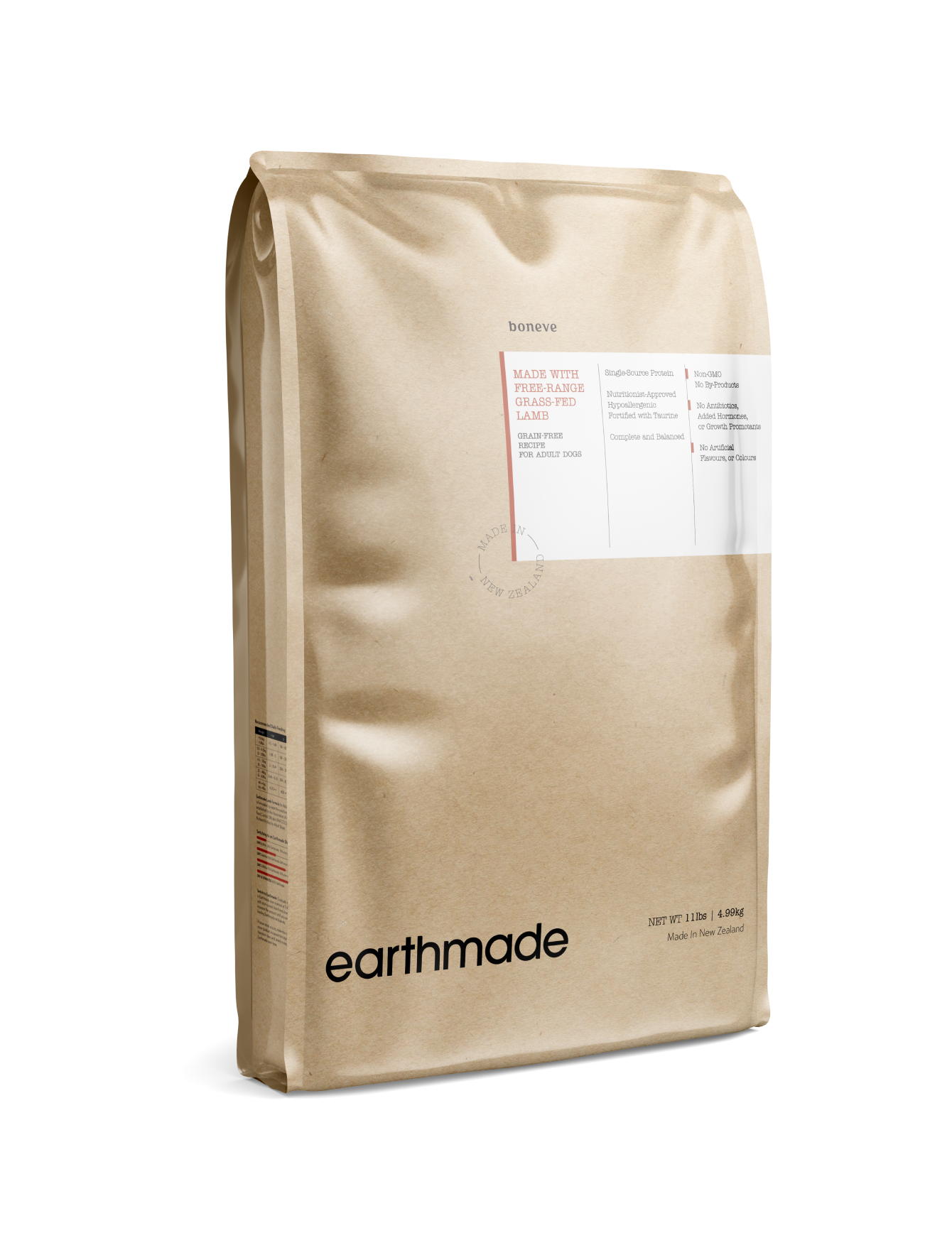 Premium Earthmade Free Range Grass-Fed Lamb Dry Dog Food for Adult Dogs - 3 Sizes (5lb, 15lb, 30lb) - High Protein Grain-Free Recipe for Sensitive Stomachs & Active Dogs - Perfect for Daily Meals, Training Treats & Outdoor Adventures