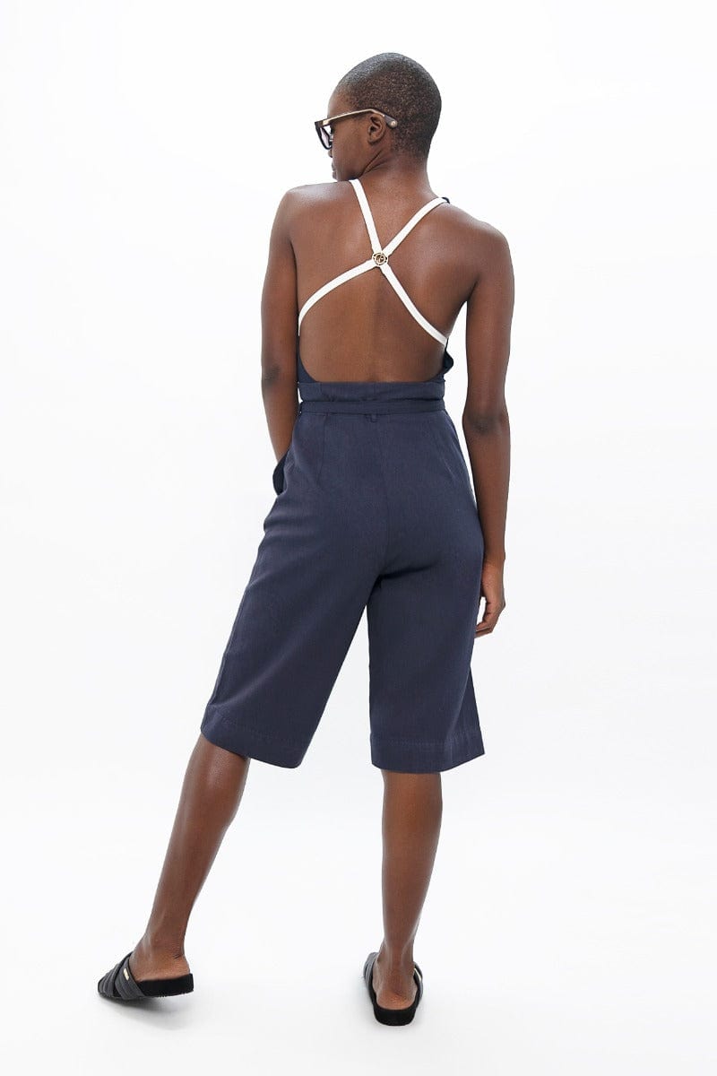 Florence Organic Cotton Twill Knee-Length Pants for Women | Breathable Summer Casual Trousers | Perfect for Beach Vacations, Evening Walks & Summer Nights