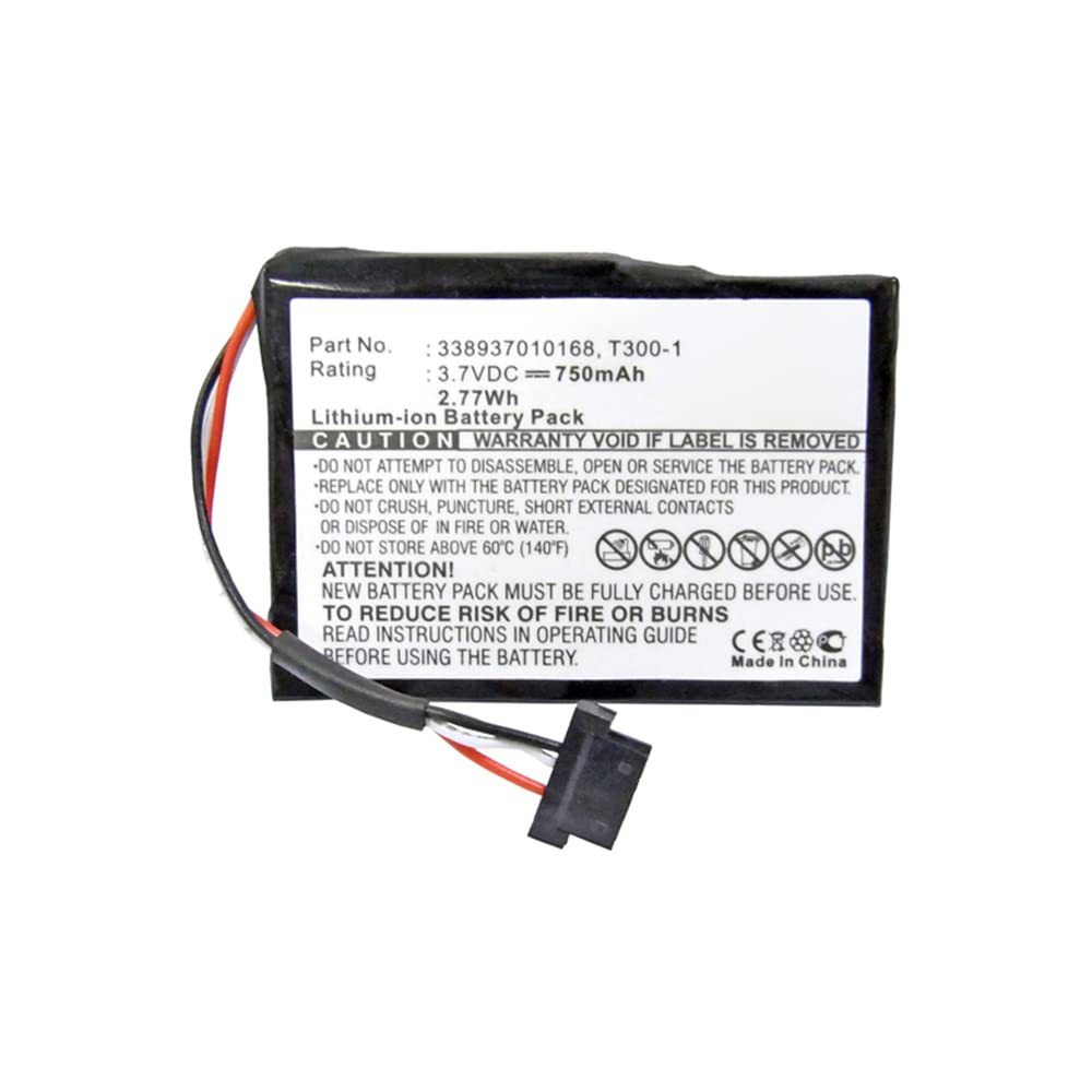 Synergy Digital GPS Replacement Battery for Medion MD98860 & T300-1 - 3.7V 750mAh Li-ion High Capacity Battery - Perfect for Travel, Hiking, and Outdoor Navigation