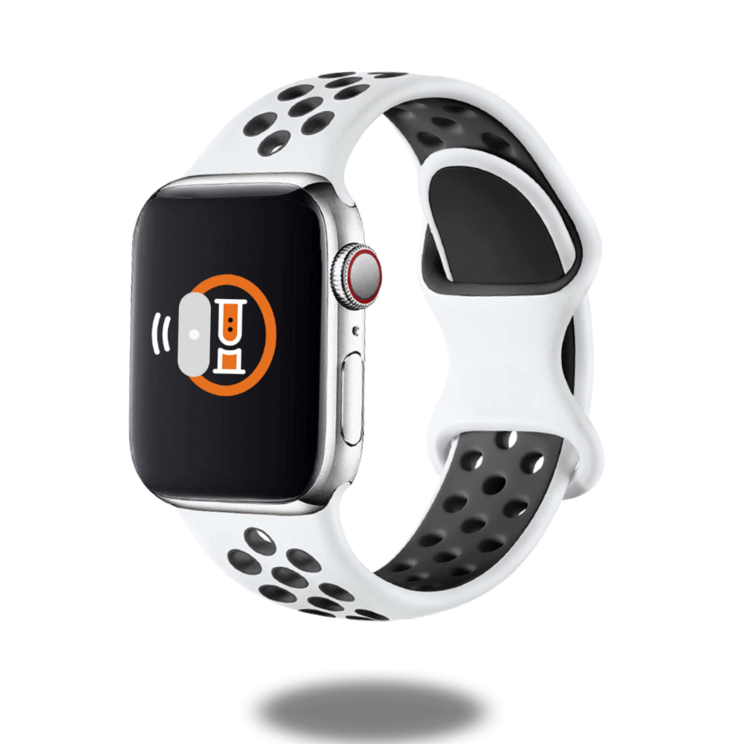 Premium Sport Silicone Double Buckle Wristband - Adjustable & Sweatproof for Running, Gym & Outdoor Activities