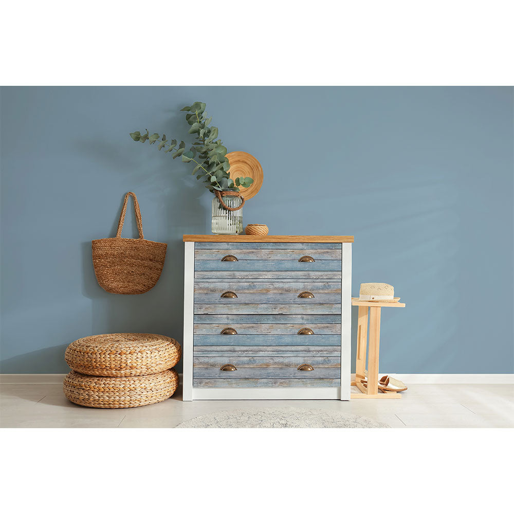 Self-Adhesive Beachwood Peel and Stick Wallpaper - Easy DIY Decorative Paper for Home, Bedroom, Living Room & Office - Perfect for Accent Walls, Furniture Makeover, and Room Decor