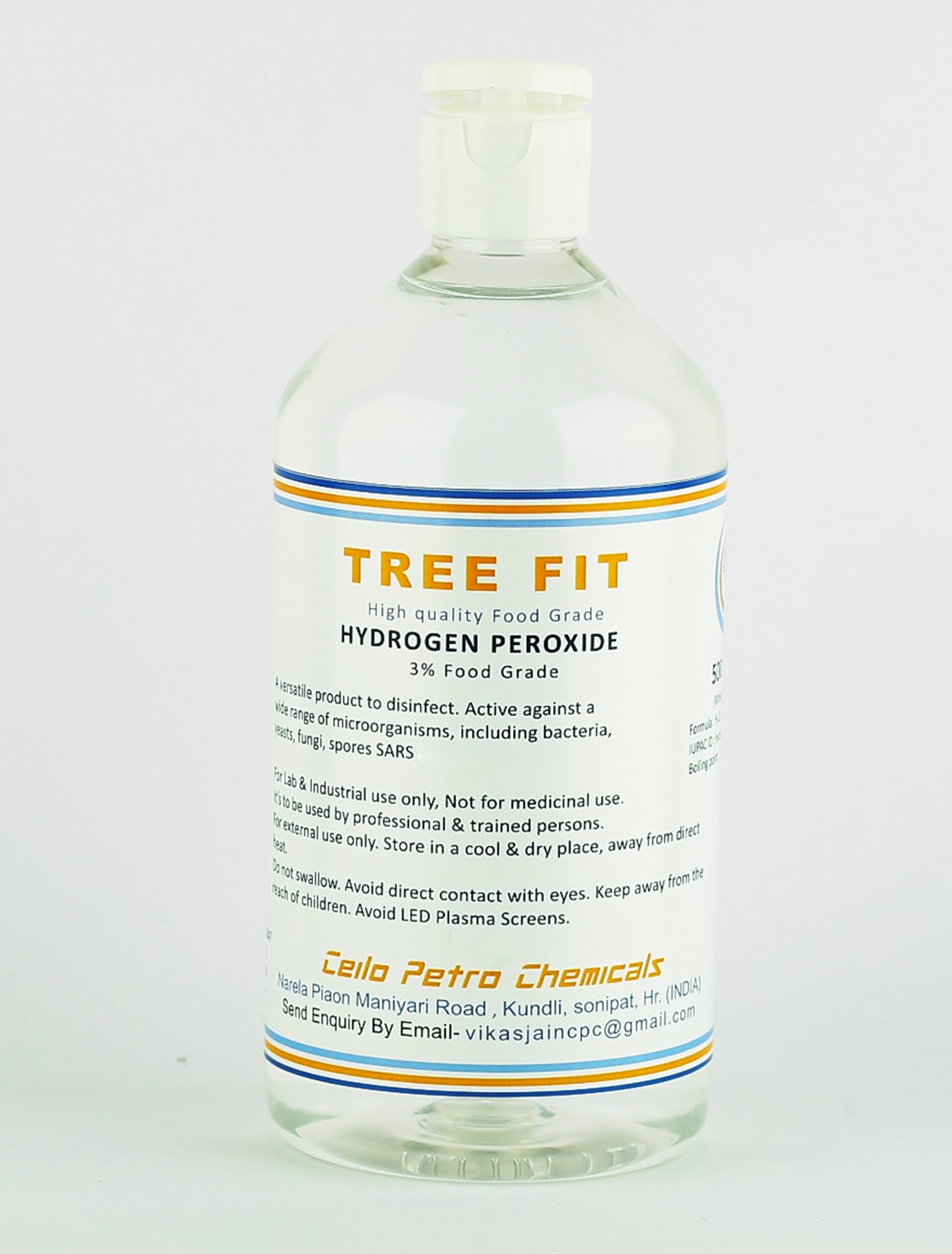 **Tree Fit 3% Food Grade Hydrogen Peroxide for Plants - Multi-Purpose Disinfectant & Cleaner (250ml x 2 Pack, 500ml Total) - Ideal for Gardening, First Aid & Household Sanitizing**