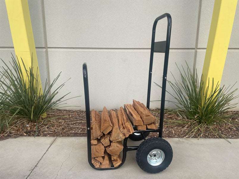 Forestwest Firewood Cart - Heavy Duty Log Trolley & Wood Carrier BM11538 for Firewood Storage & Outdoor Camping