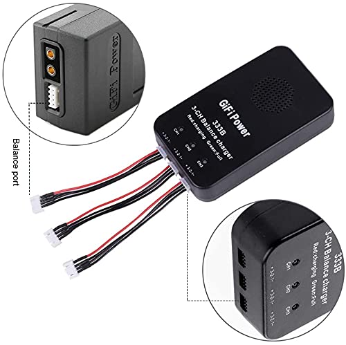 MaximalPower 3-in-1 LiPo Battery Balance Charger for Yuneec Q500 Drone - Fast Simultaneous Charging with Plug-and-Play Function (Includes Charger & 3X 7500mAh Batteries) | Perfect for Aerial Photography, Drone Racing, and Professional UAV Operations