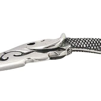 Tribal Blade Knife Sterling Silver Pendant Necklace - Handcrafted Jewelry for Men & Women - Perfect for Outdoor Adventures, Gifts, and Fashion Statements