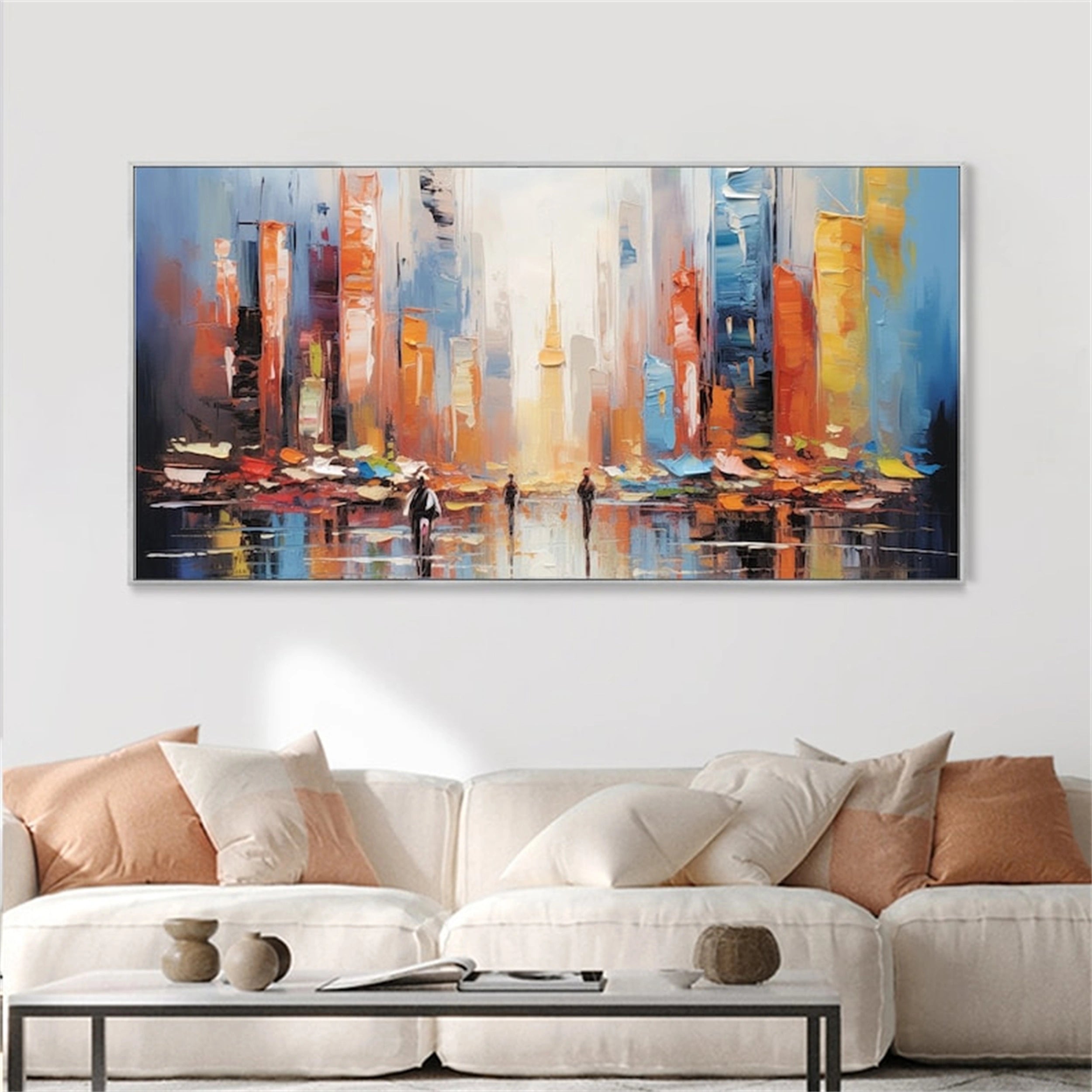 Urban Landscape Painting #UL 013 - Modern Wall Art for Home & Office Decor - Perfect for Living Room, Bedroom or Workspace