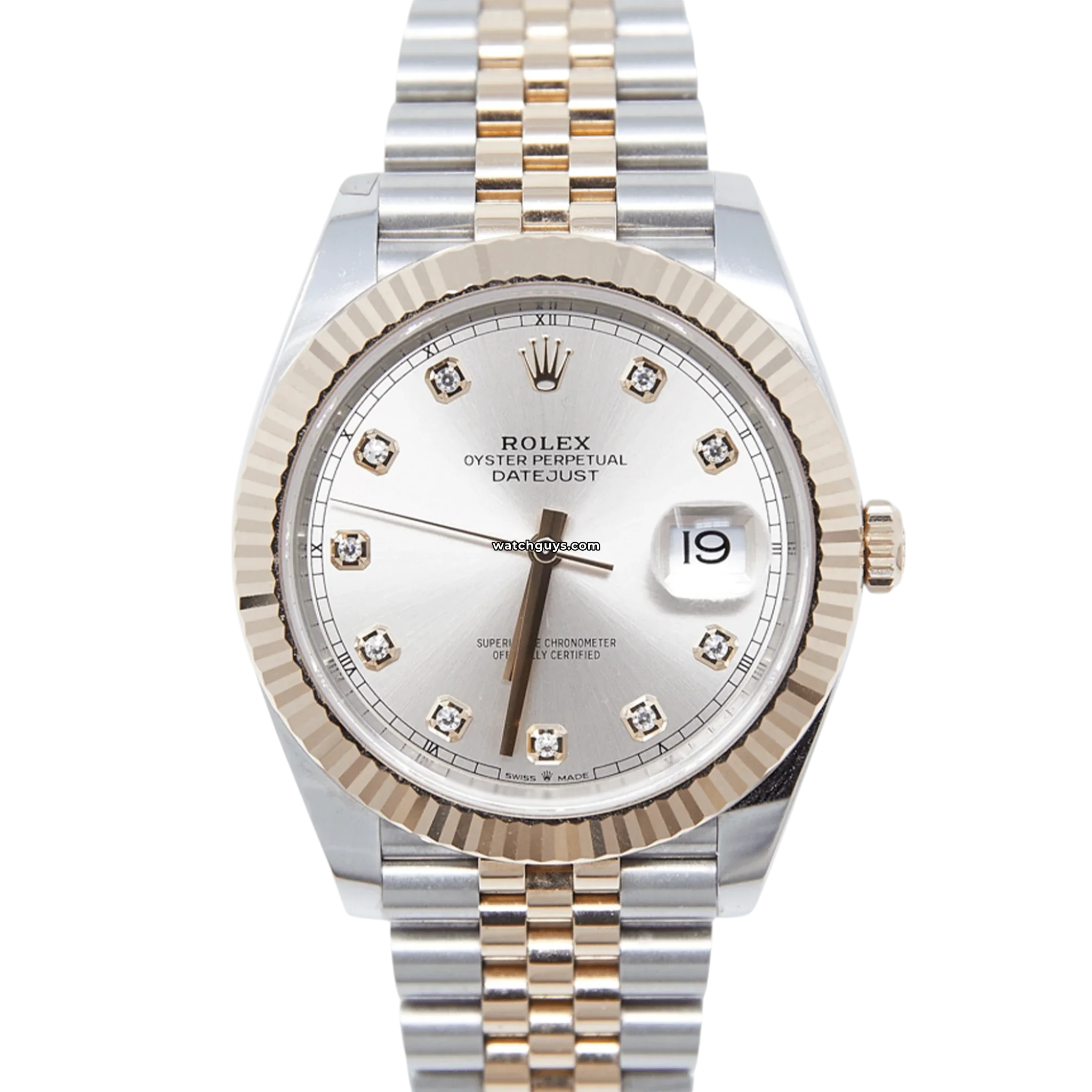 Rolex Datejust 126331 Sundust Diamond Watch for Men - Luxury Automatic Stainless Steel & Rose Gold Timepiece - Perfect for Business, Gifting & Special Occasions