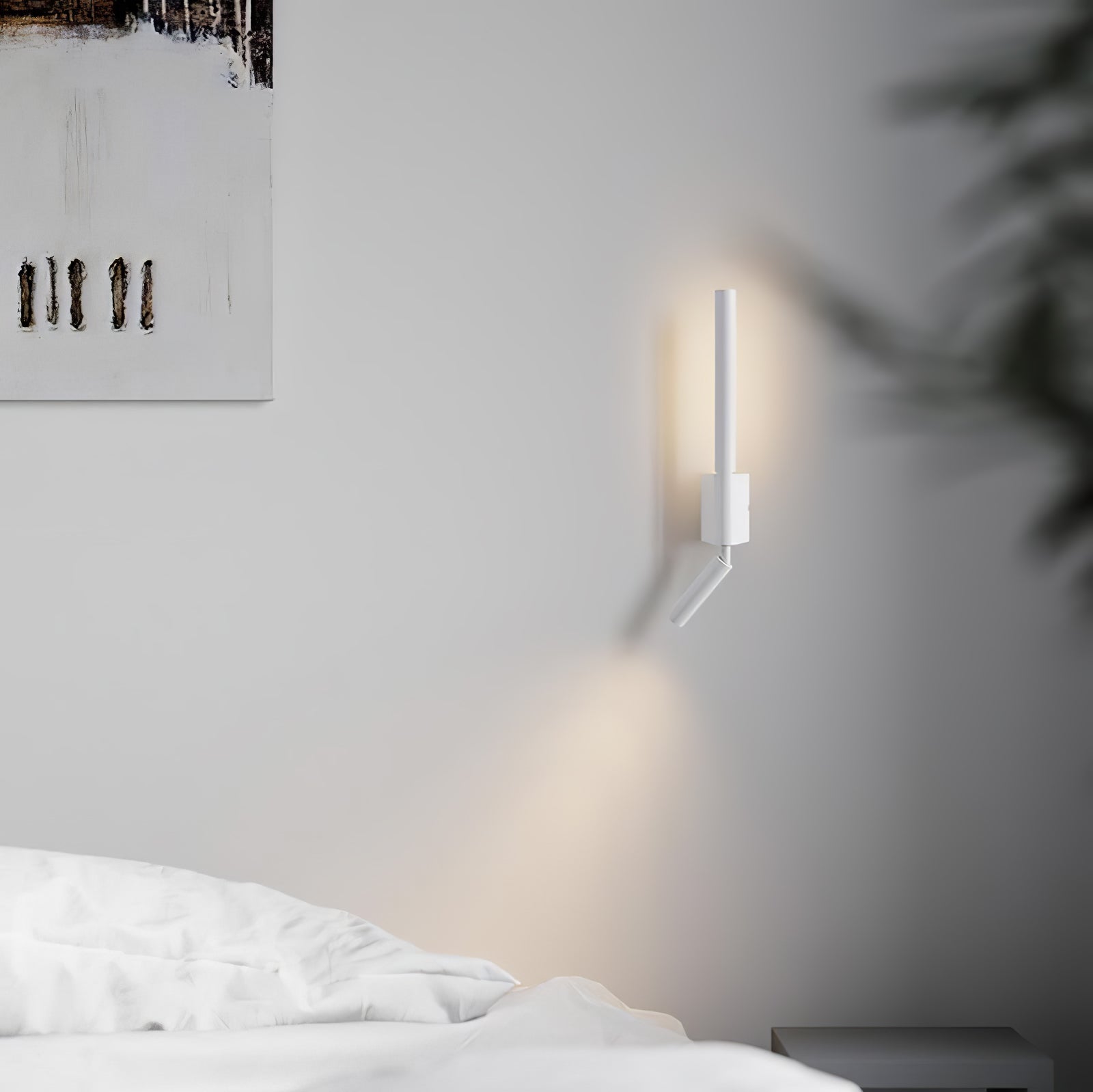Canut LED Wall Light - Modern Dimmable Wall Sconce with Remote Control, Energy Saving Indoor/Outdoor Lighting for Bedroom, Living Room, Hallway, Porch