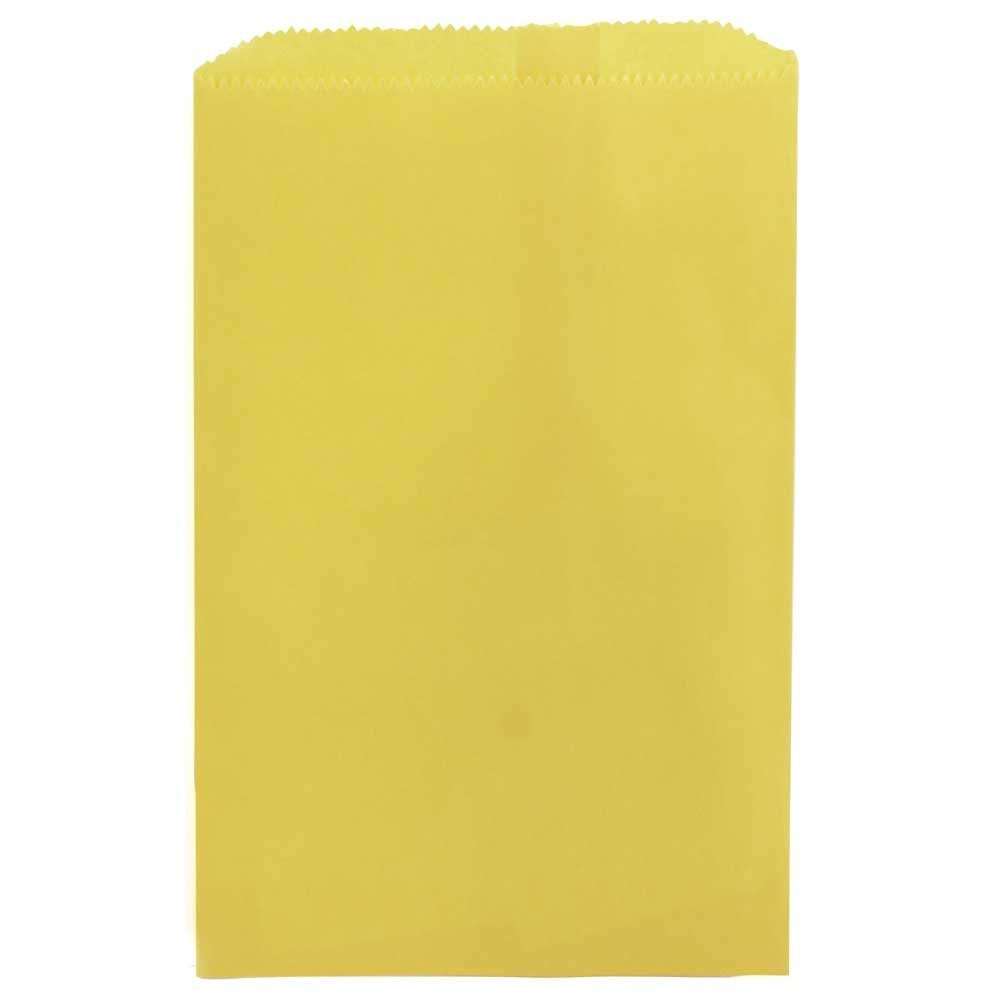 Hygloss Products 100-Pack Colorful Pinch Bottom Paper Bags 12x15 Inch for Arts & Crafts - Yellow | Perfect for Party Favors, Gift Wrapping & DIY Projects
