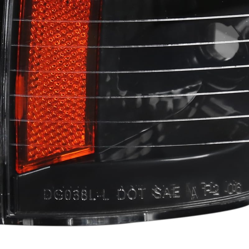 Spec-D Tuning Black Headlights & Corner Lights for 2006-2010 Dodge Charger - Left & Right Pair Headlight Assembly - Upgrade Your Ride for Night Driving & Car Shows