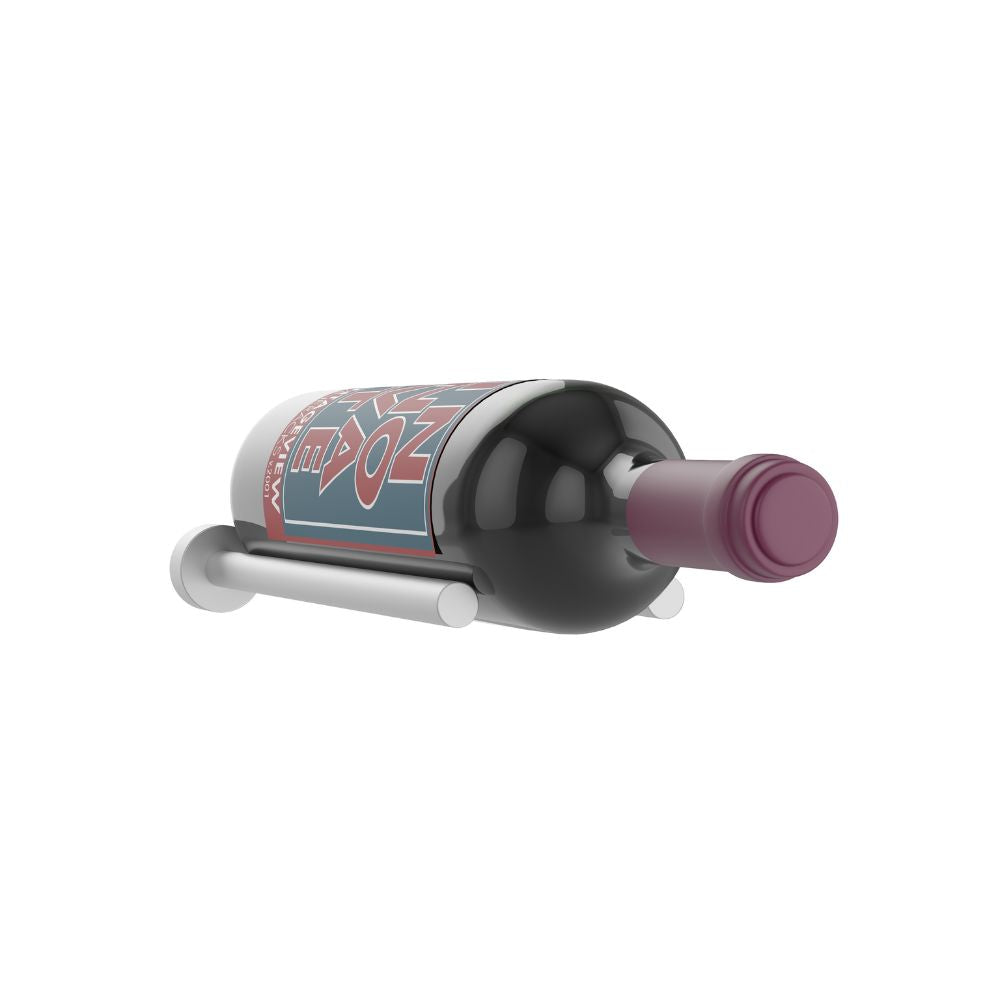 Vino Rail Single Bottle Cork Forward Wine Peg - Wall Mounted Wine Holder for Kitchen, Bar, or Dining Room Storage and Display