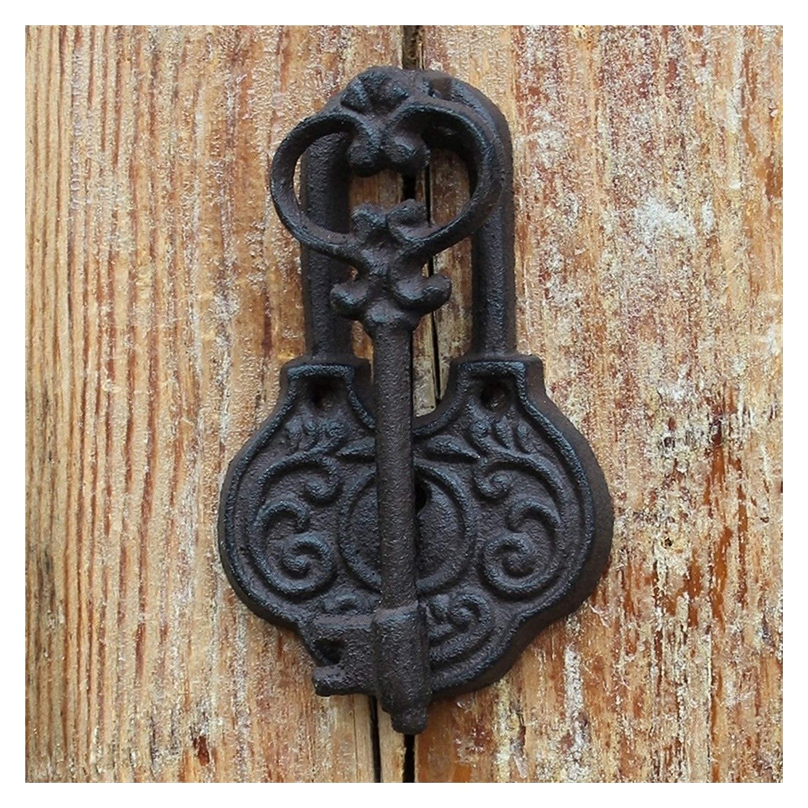 Vintage Owl Door Knocker - Antique Iron Door Handle for Front Door, Garden & Home Wall Decoration (Deer Head Design) - Perfect for Farmhouse, Gothic & Vintage Style Home Decor