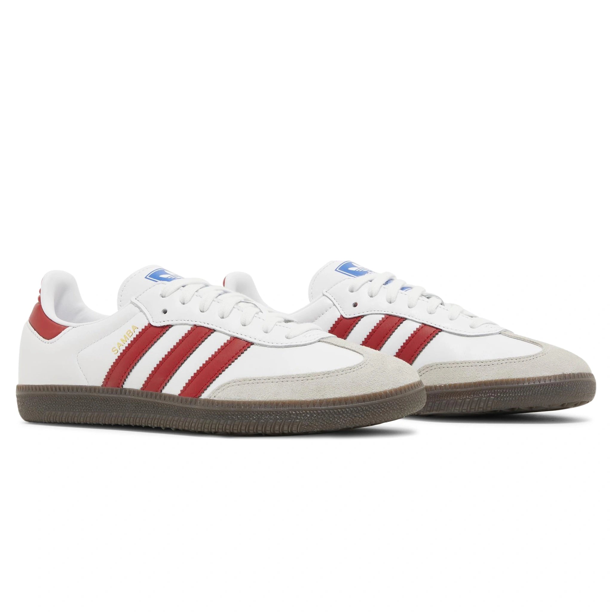 Adidas Samba OG Sneakers - White & Better Scarlet Classic Shoes for Men & Women | Perfect for Casual Wear, Street Style & Everyday Comfort