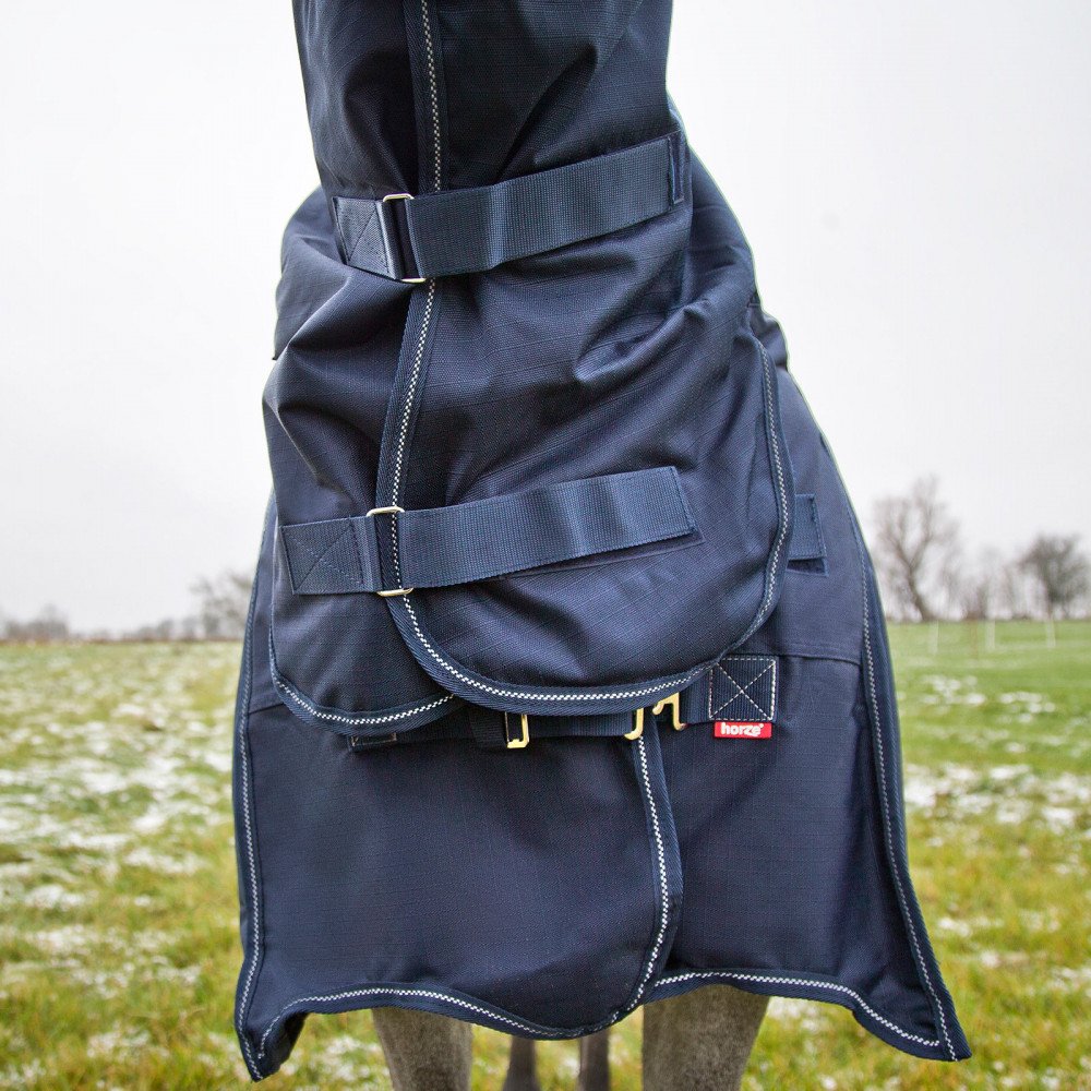 HORZE Avalanche Combo Rain Blanket for Horses - Waterproof & Breathable Horse Blanket for All-Weather Protection - Ideal for Riding, Training, and Stable Use