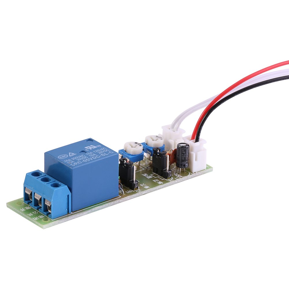5V DC Adjustable Timer Relay Switch Module - On/Off Delay Timer (0-15 Minutes) for Home Automation, Industrial Control & DIY Electronics Projects