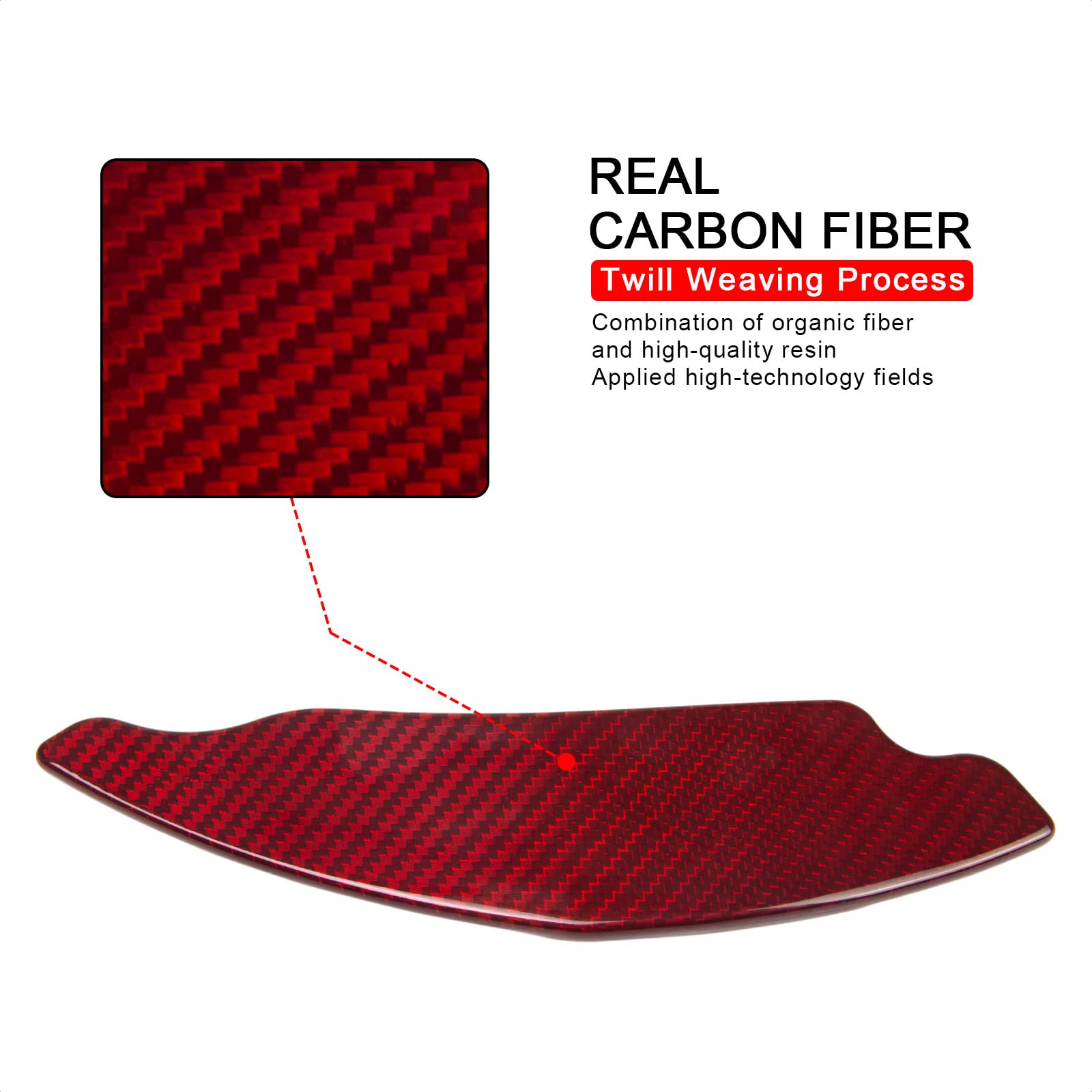 TANGSEN Real Carbon Fiber Steering Wheel Shift Paddle Extender - Compatible with Lexus IS 2006-2012 Models | Premium Car Interior Upgrade for Enhanced Driving Experience & Sporty Look
