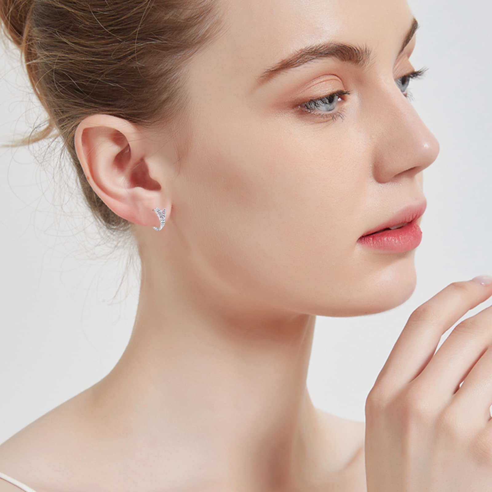 Sterling Silver CZ Butterfly Drop Dangle Earrings for Women - Elegant Butterfly Jewelry Gift for Her, Perfect for Parties, Weddings & Everyday Wear