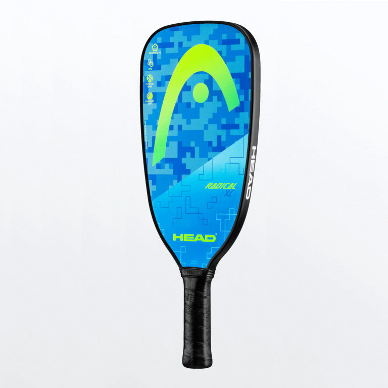 Head Radical XL Pickleball Paddle - Lightweight Carbon Fiber Paddle for Competitive Play | Perfect for Outdoor & Indoor Court Games | Tournament-Ready Performance