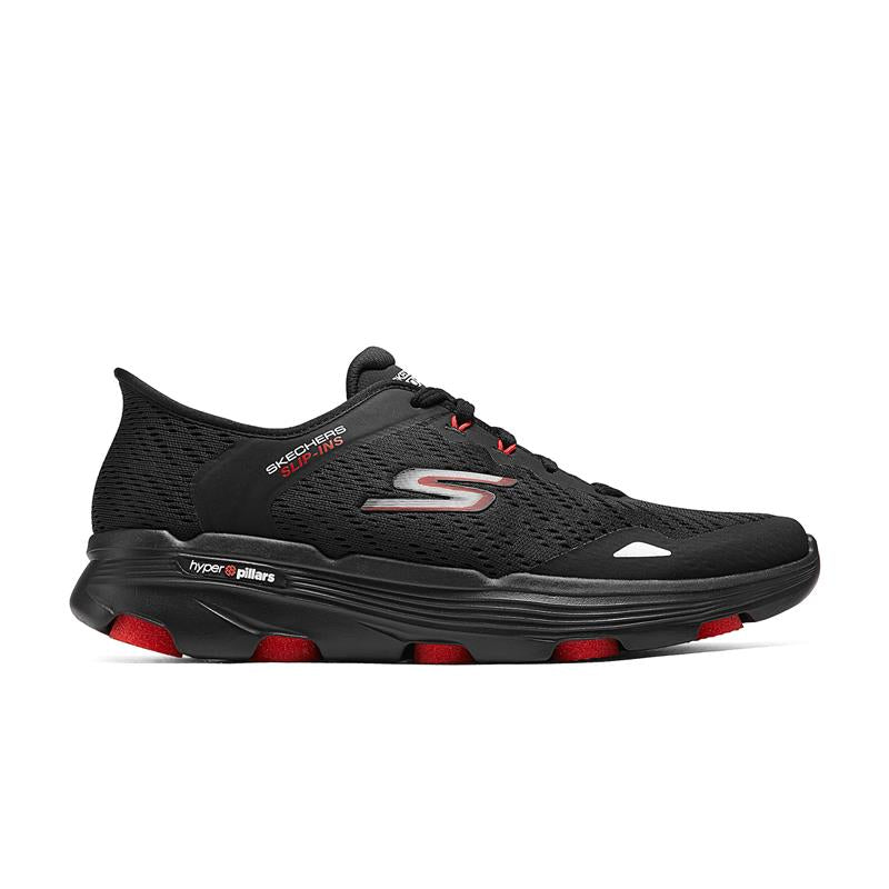 SLIP INS: GO RUN 7.0 Running Shoes - Black/Red (220645/BKRD) - Lightweight & Comfortable for Men & Women - Perfect for Jogging, Gym Workouts & Daily Wear