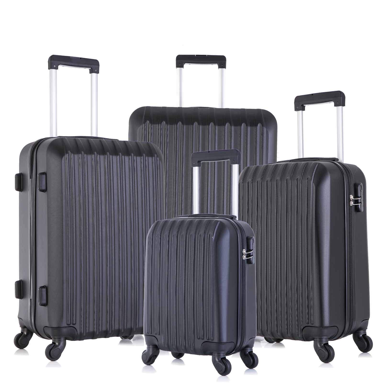 4 Piece Lightweight Hardshell Luggage Set with 360° Spinner Wheels - 16