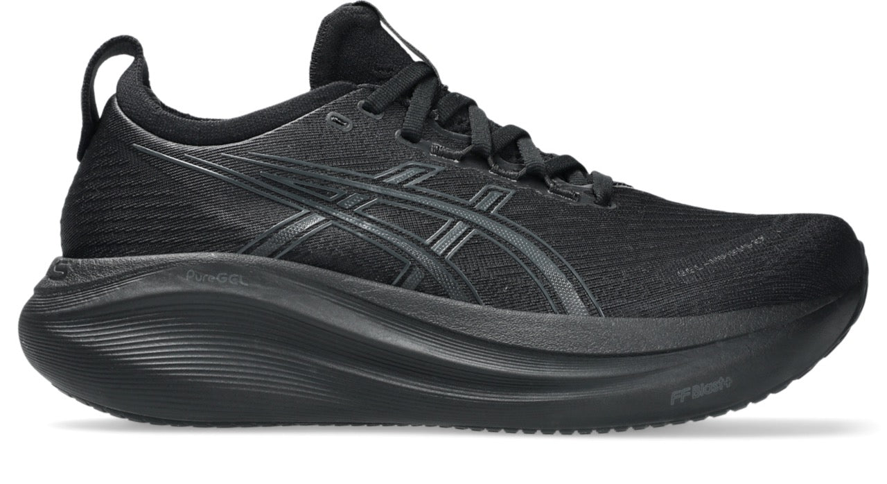 ASICS Women's Gel-Nimbus 27 Running Shoes - Black/Graphite Grey | Cushioned Support for Long Distance Running & Gym Workouts