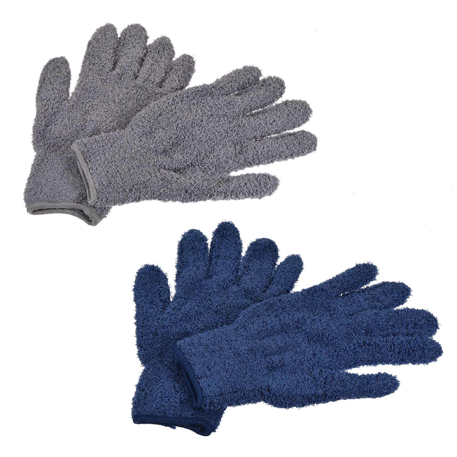 Meccanity Microfiber Cleaning Gloves - Dusting Mittens for Windows, Blinds, Lamps & Plants | Perfect for Home, Office & Car Cleaning