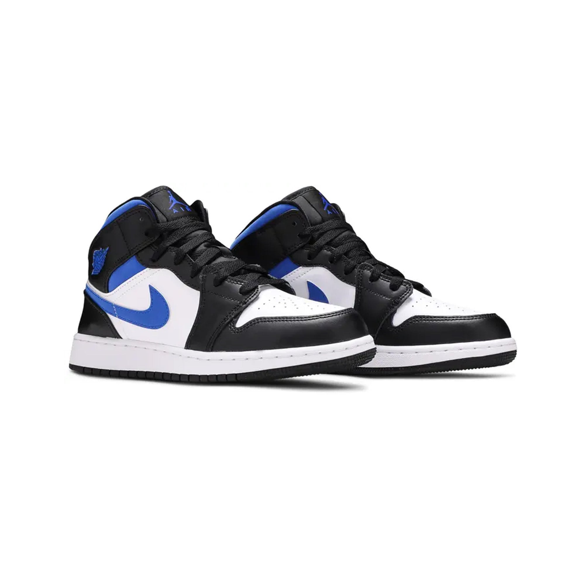 Air Jordan 1 Mid 'White Black Royal' GS Basketball Shoes for Kids - Stylish Sneakers for School, Sports & Casual Wear