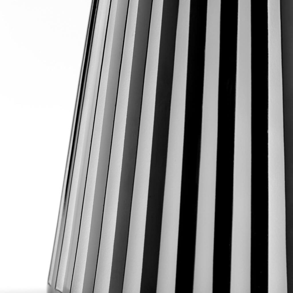Cyan Design 11091 Vector Vase - Modern Black and White Ceramic Vase for Home Decor, Centerpiece, Wedding, Living Room, Dining Table, Office Desk
