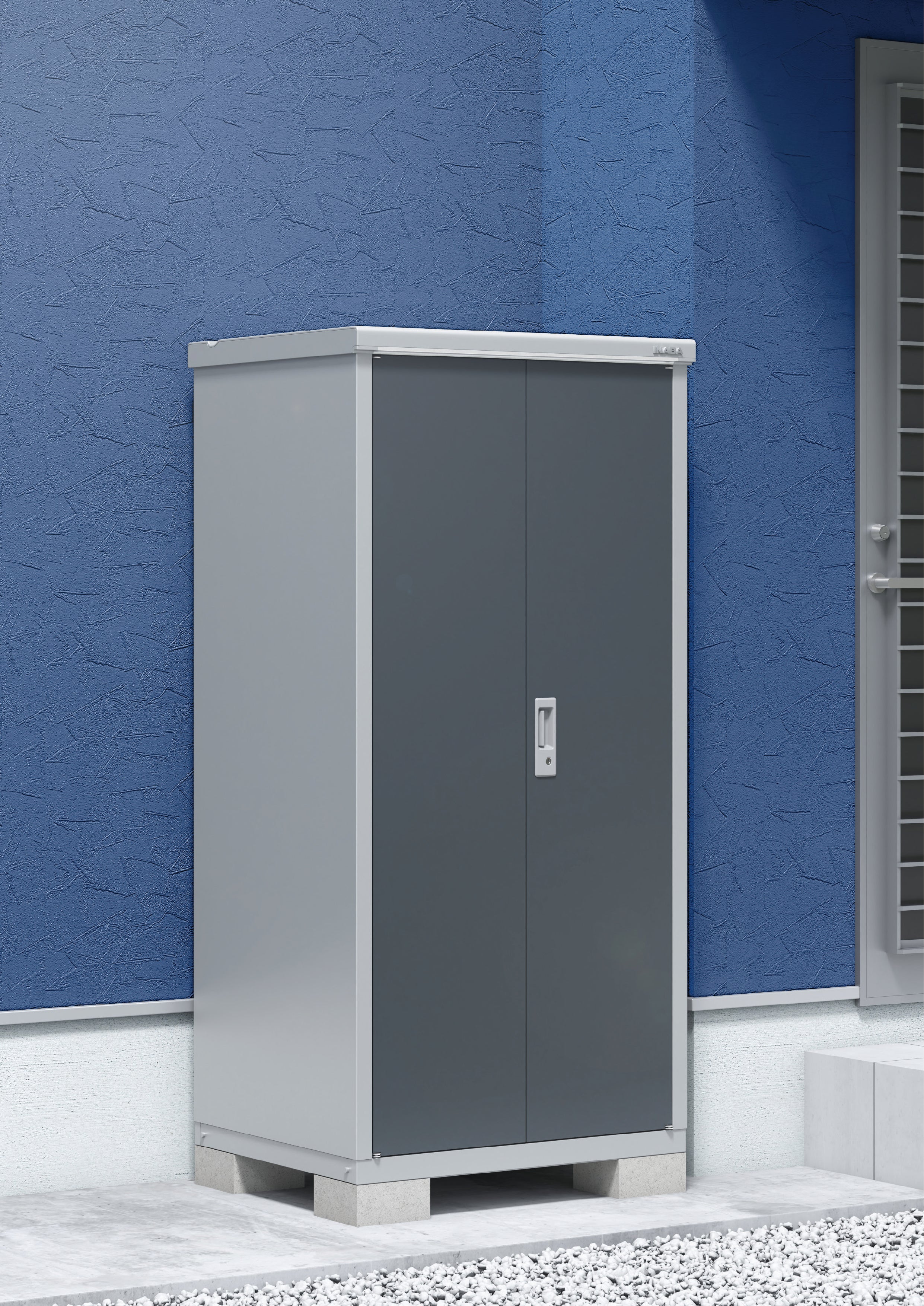 Pre-Order Inaba Outdoor Storage Shed BJX-139D - 2.015m³ Capacity (W1340 x D938 x H1603mm) - Weatherproof Garden Storage for Tools, Lawn Equipment & Outdoor Gear