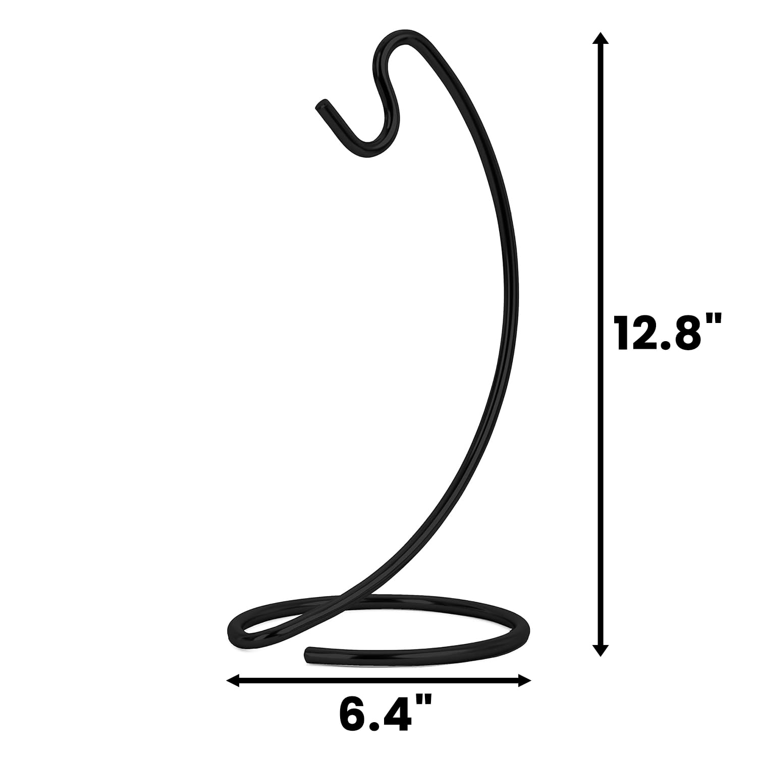 Homeries Modern Banana Holder - Kitchen Countertop Rack, Hanger, Tree Stand Hook - Copper Keeper Stand (Black) | Perfect for Organizing Bananas on Countertops, Pantries & Dining Tables - Ideal for Home, Office & Cafes