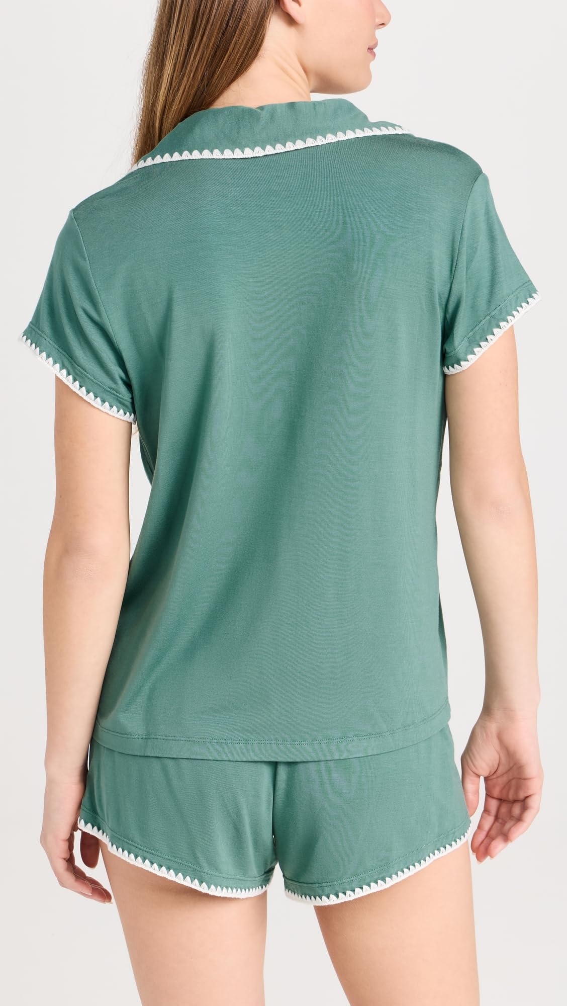 Eberjey Women's Frida Whip Stitch Shorts Pajama Set - Soft Sleepwear for Women, Comfortable Lounge Shorts & Top - Perfect for Nightwear, Relaxing at Home, and Summer Nights