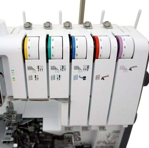 Bernette b48 Serger Overlock Coverstitch Machine - Professional 4-Thread Sewing for Garments & Crafts | Perfect for Home Tailoring, DIY Projects & Fashion Design