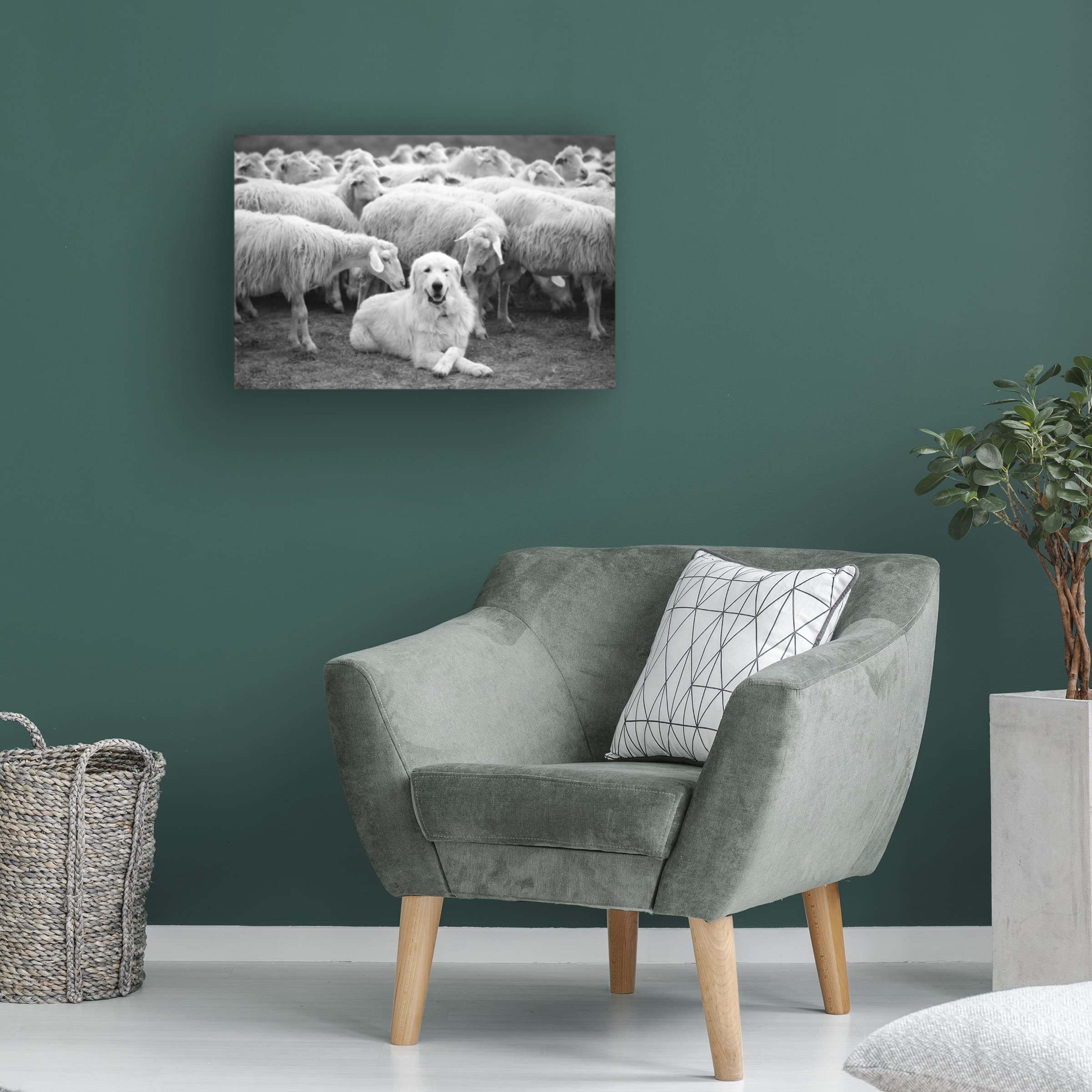 Trademark Fine Art 'The Boss Dog' Canvas Wall Art by Lucian Constantin - Premium Home & Office Decor for Dog Lovers