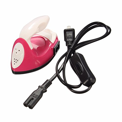 Mini Electric Iron for DIY Crafts - Portable Hot Fix Rhinestone Iron for Patchwork, Quilting & Fabric Pasting | Travel-Friendly for On-the-Go Crafting