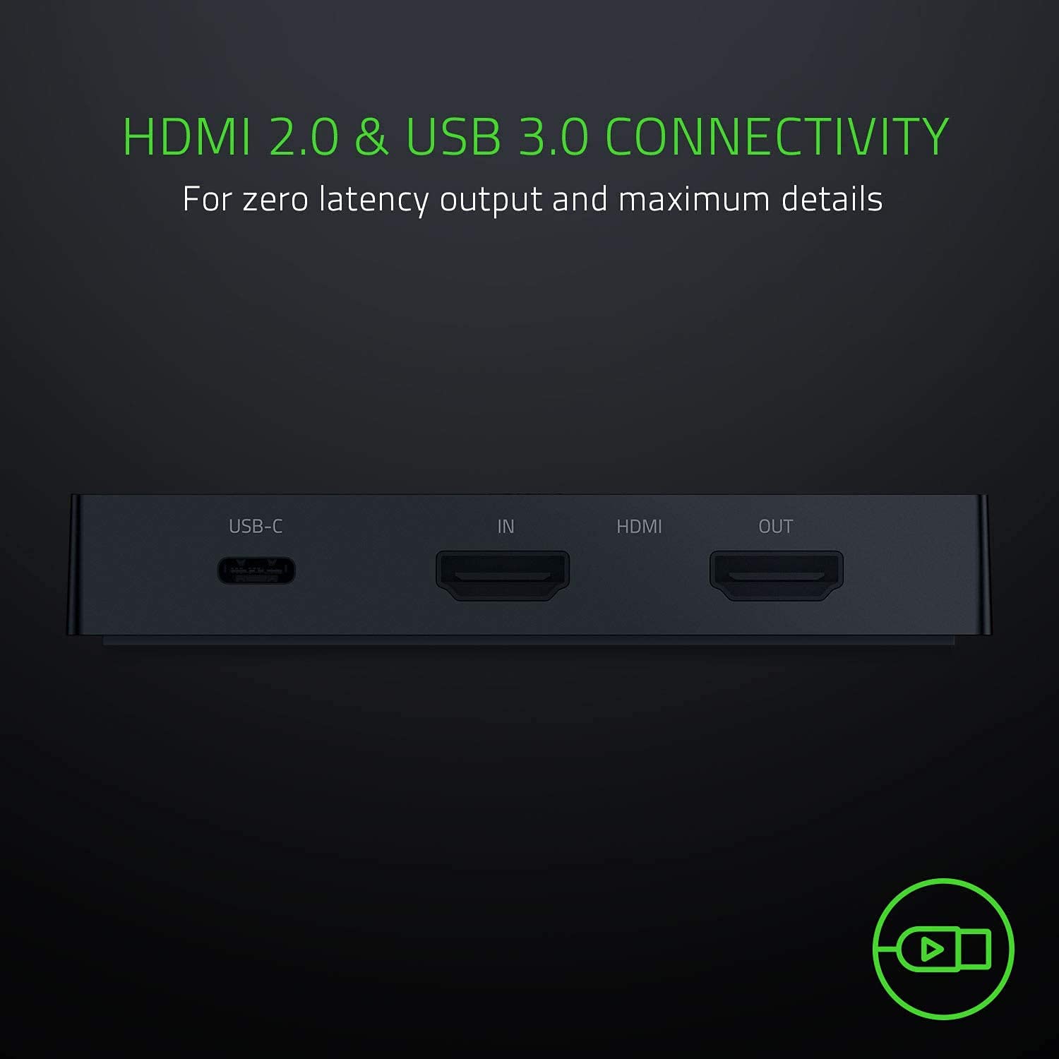 Razer Ripsaw HD Game Streaming Capture Card - 4K Passthrough & 1080P 60FPS Recording - Compatible with PC, PS4, Xbox One, Nintendo Switch (Renewed) - Perfect for Live Streaming, Esports & Content Creation