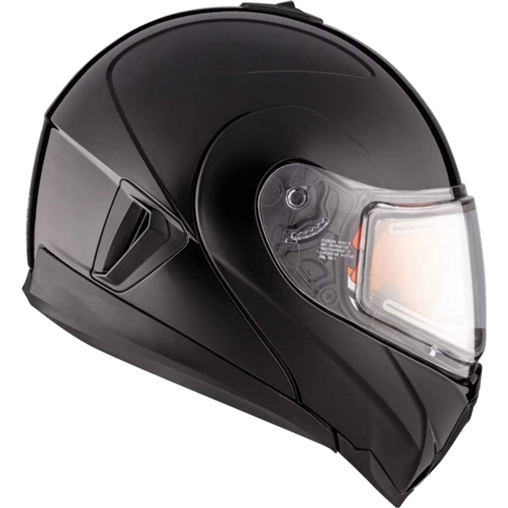 CKX Solid Tranz 1.5 AMS Modular Helmet with Electric Double Shield - Motorcycle, Snowmobile & ATV Riding Gear for Safety & Comfort