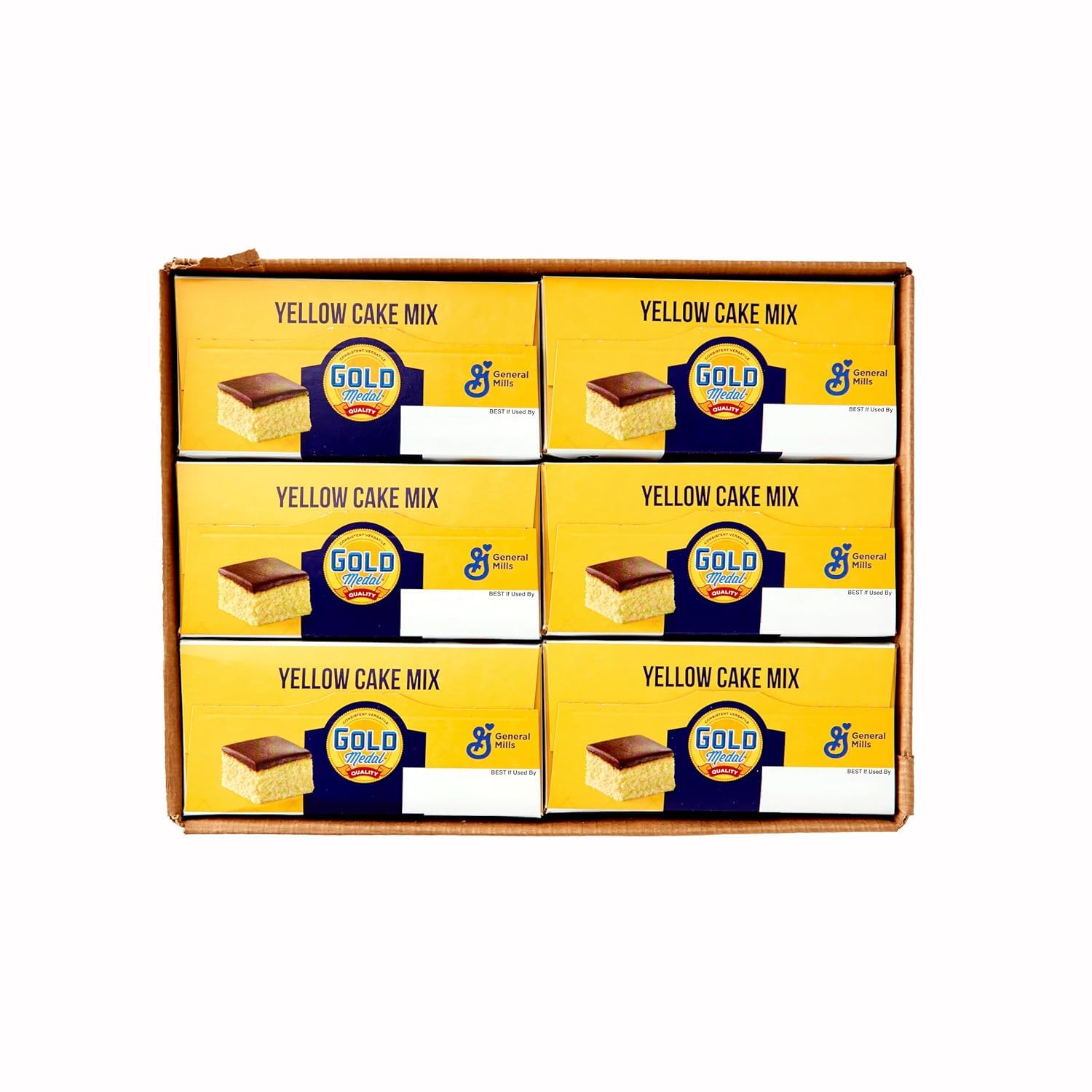 Gold Medal Yellow Cake Mix - 5 Lb Box (Pack of 6) | Premium Baking Mix for Birthday Cakes, Cupcakes & Desserts | Perfect for Home Bakers & Professional Chefs